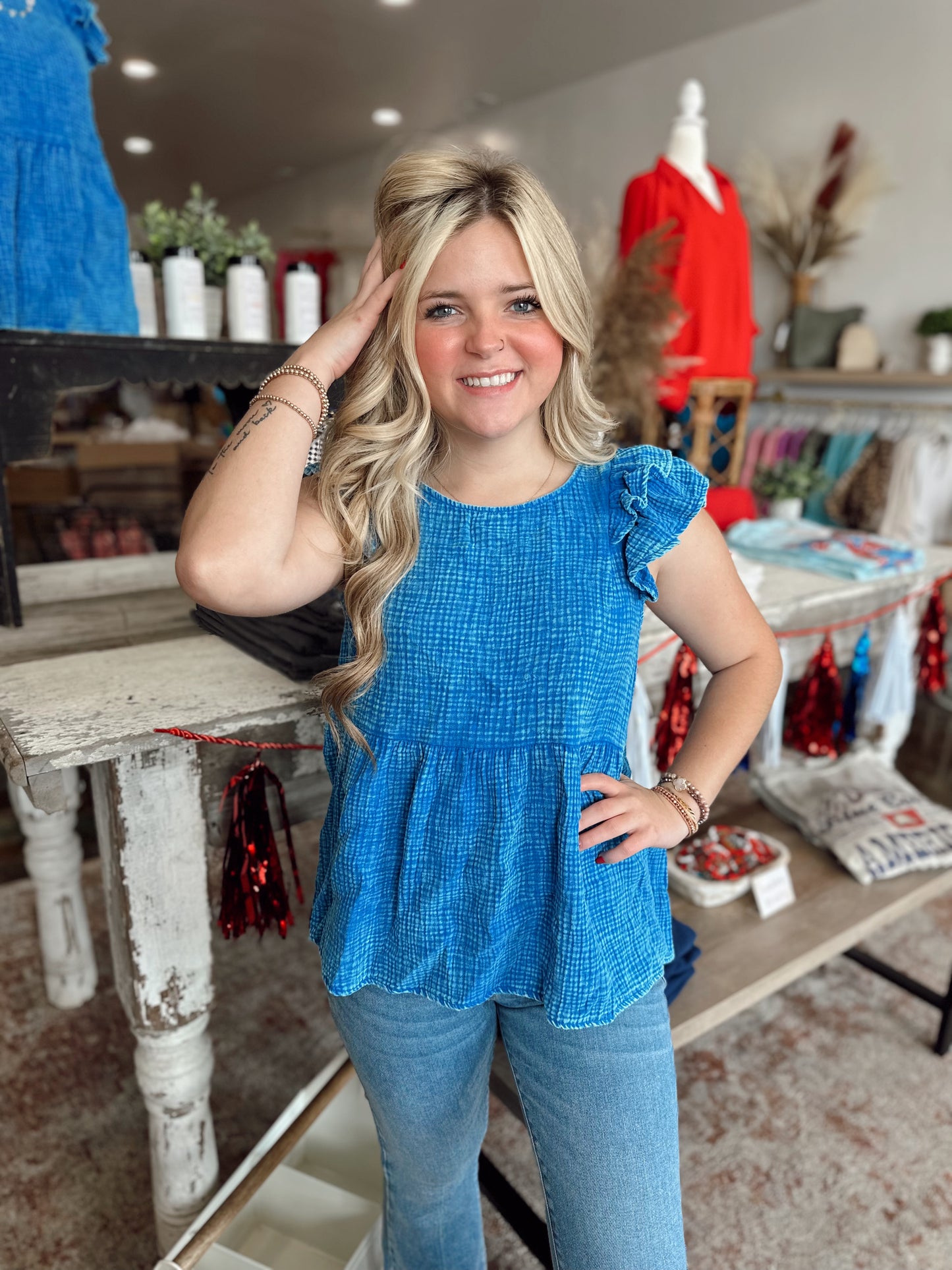 Show Time Top (Sky Blue)