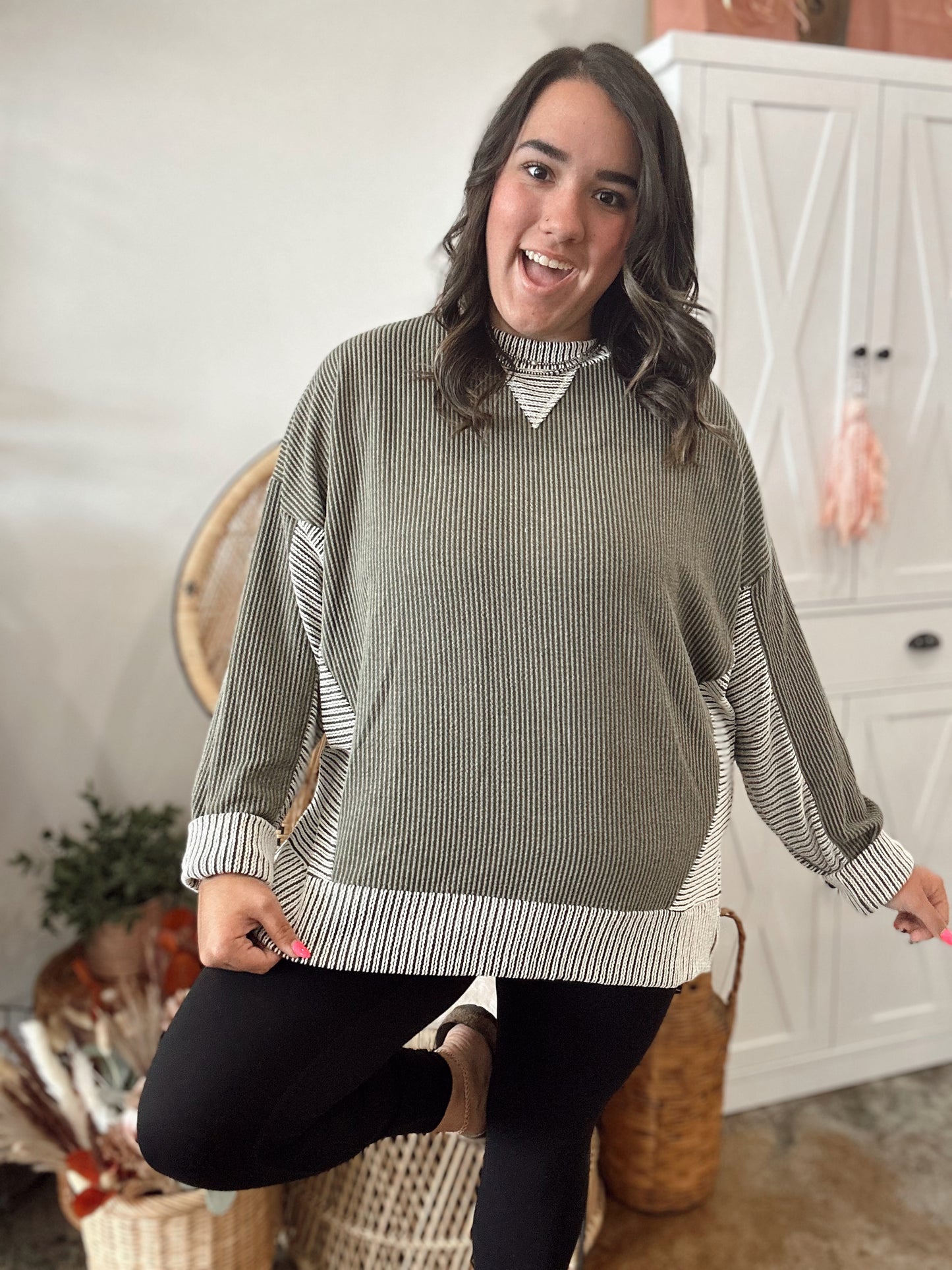 Olive Autumn Top