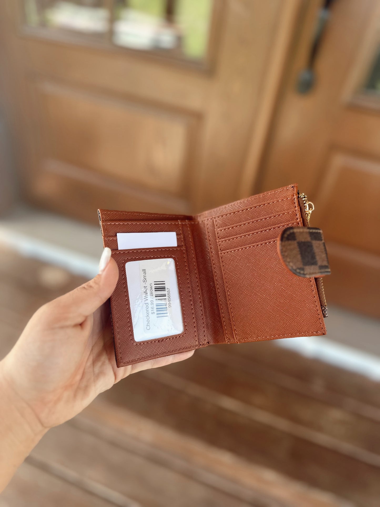 Checkered Wallet -Small