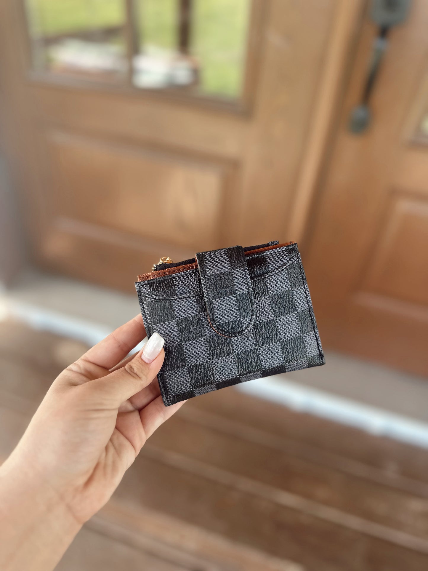 Checkered Wallet -Small