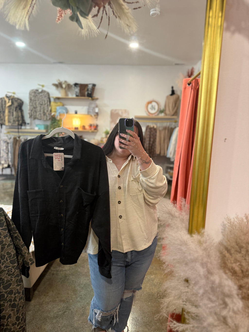 Brittany Button up (black)