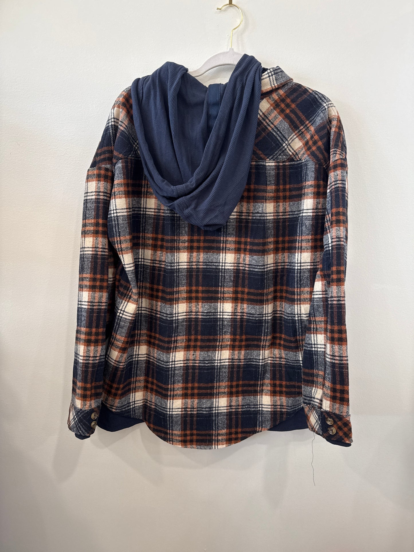 Navy Blue and Orange Shacket