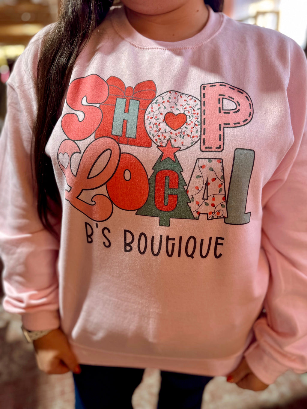 Shop Local Crewneck (B’s Boutique)