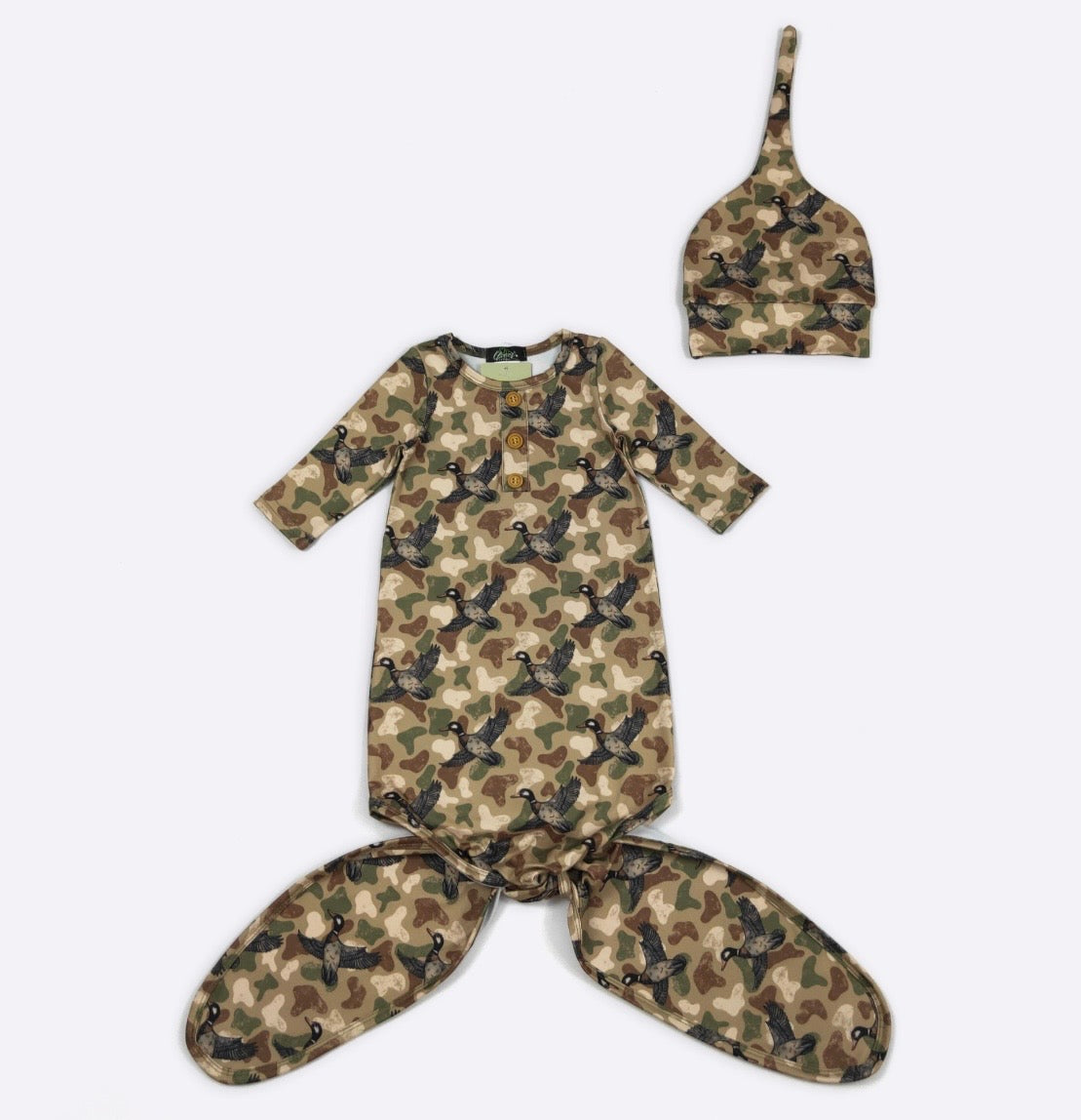 Camo Duck Knotted Gown