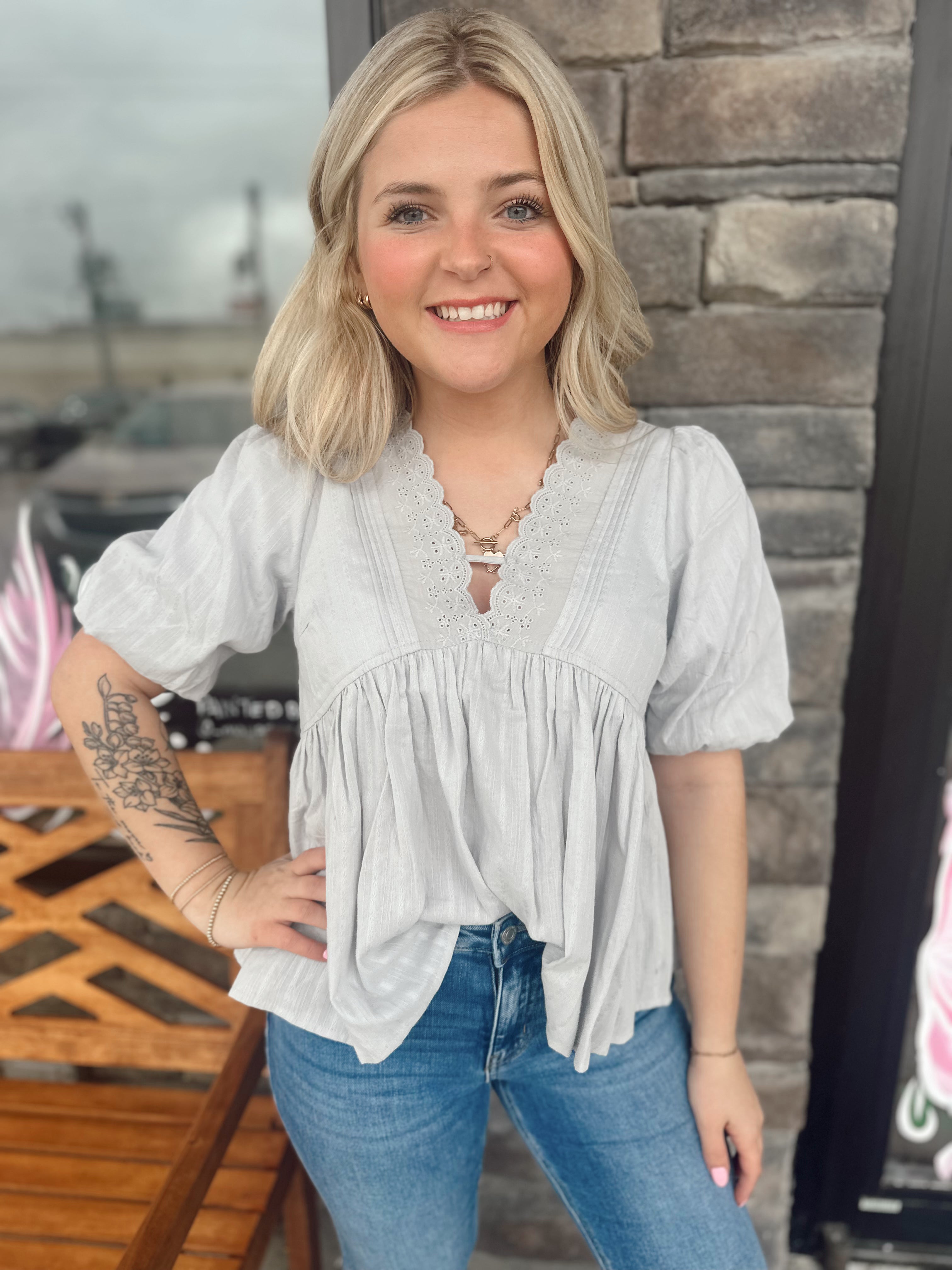 Dove Grey Top