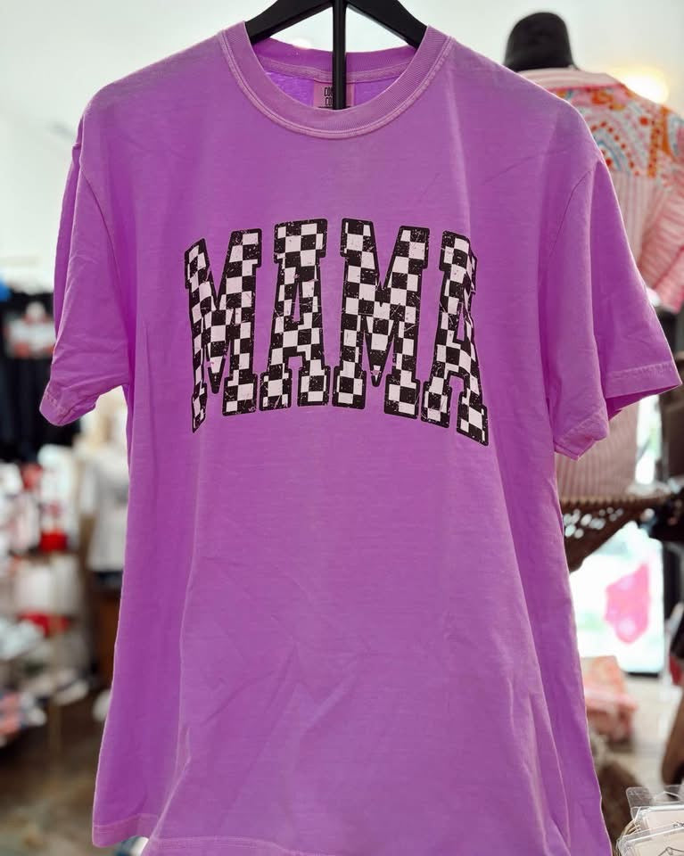 Neon Purple Mama Tee