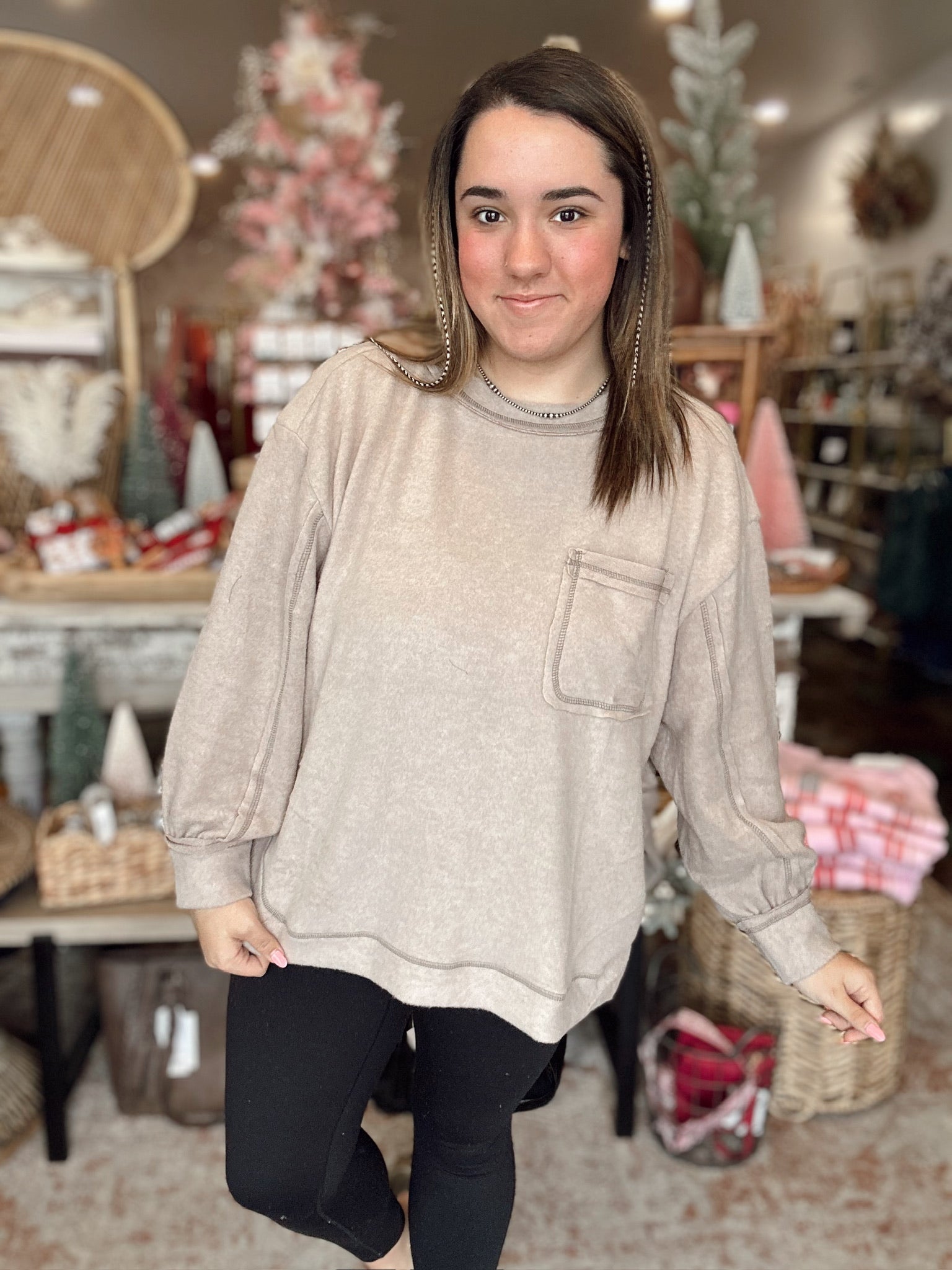 Heather Sweater (Mocha)