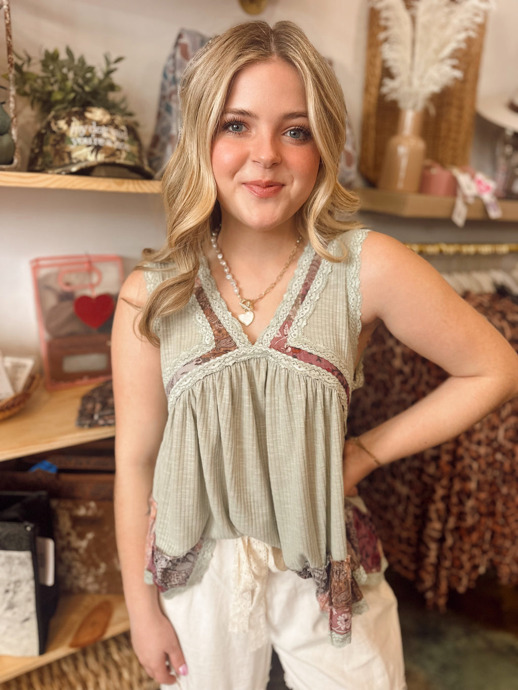 Ellie Top (Sage)