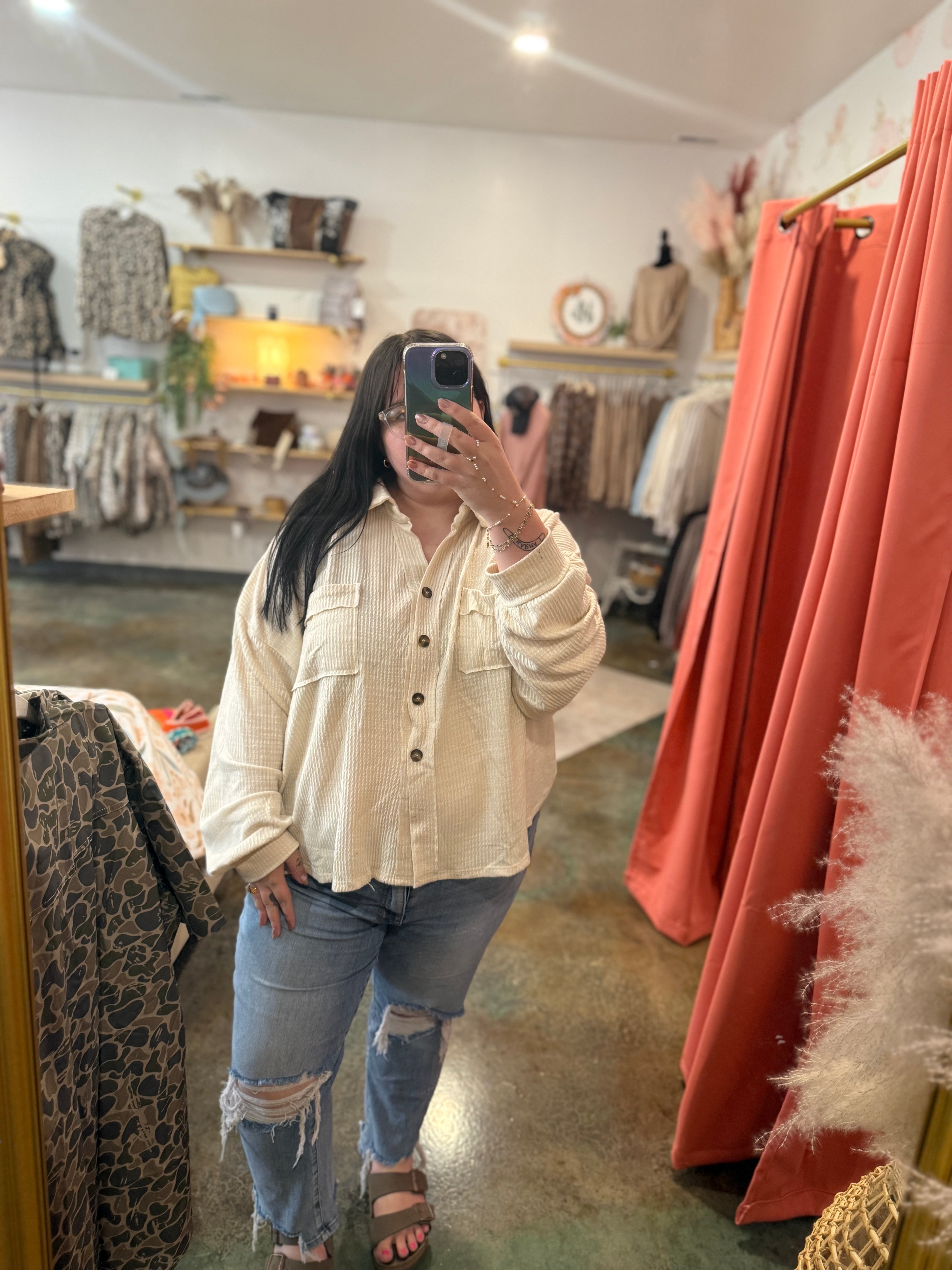 Brittany Button up (ivory)