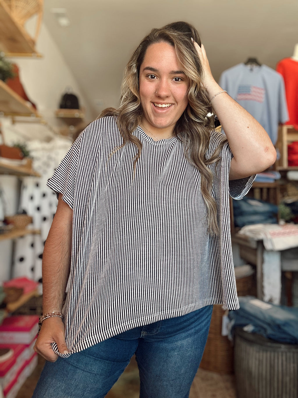 Everyday Ribbed Top (Black)