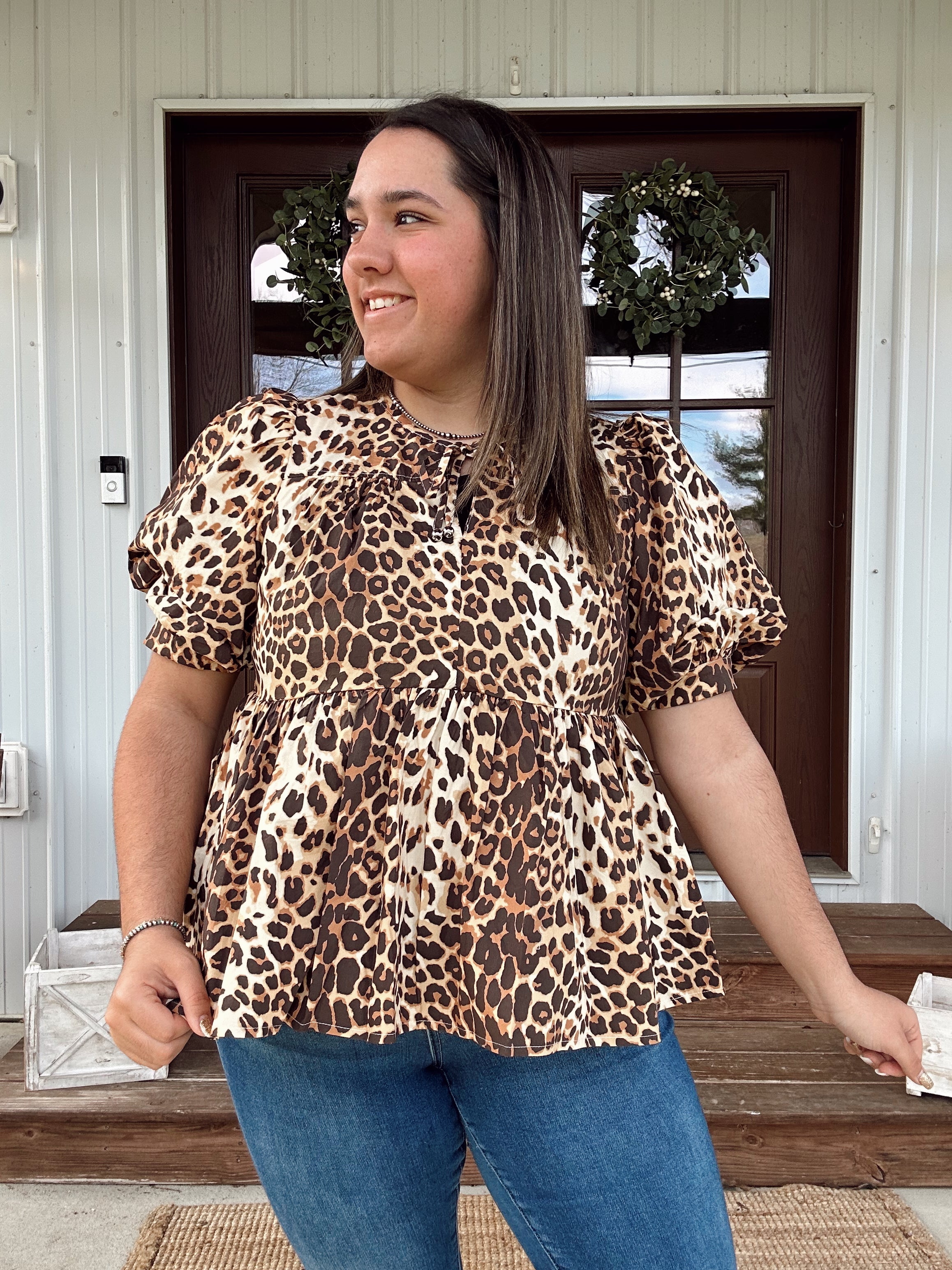 Leopard Blouse