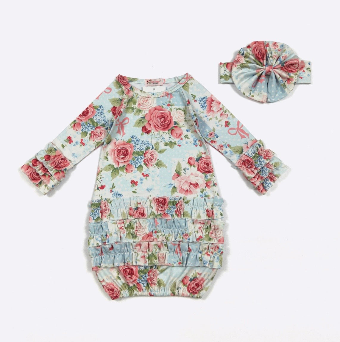 Rose Patch Gown