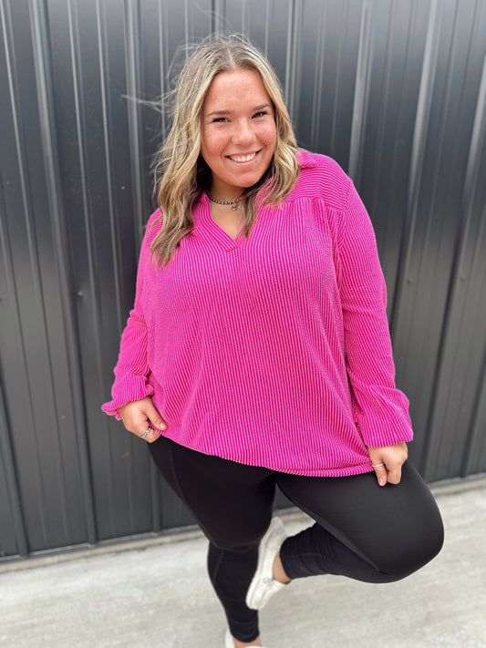 Maddie Ribbed Top