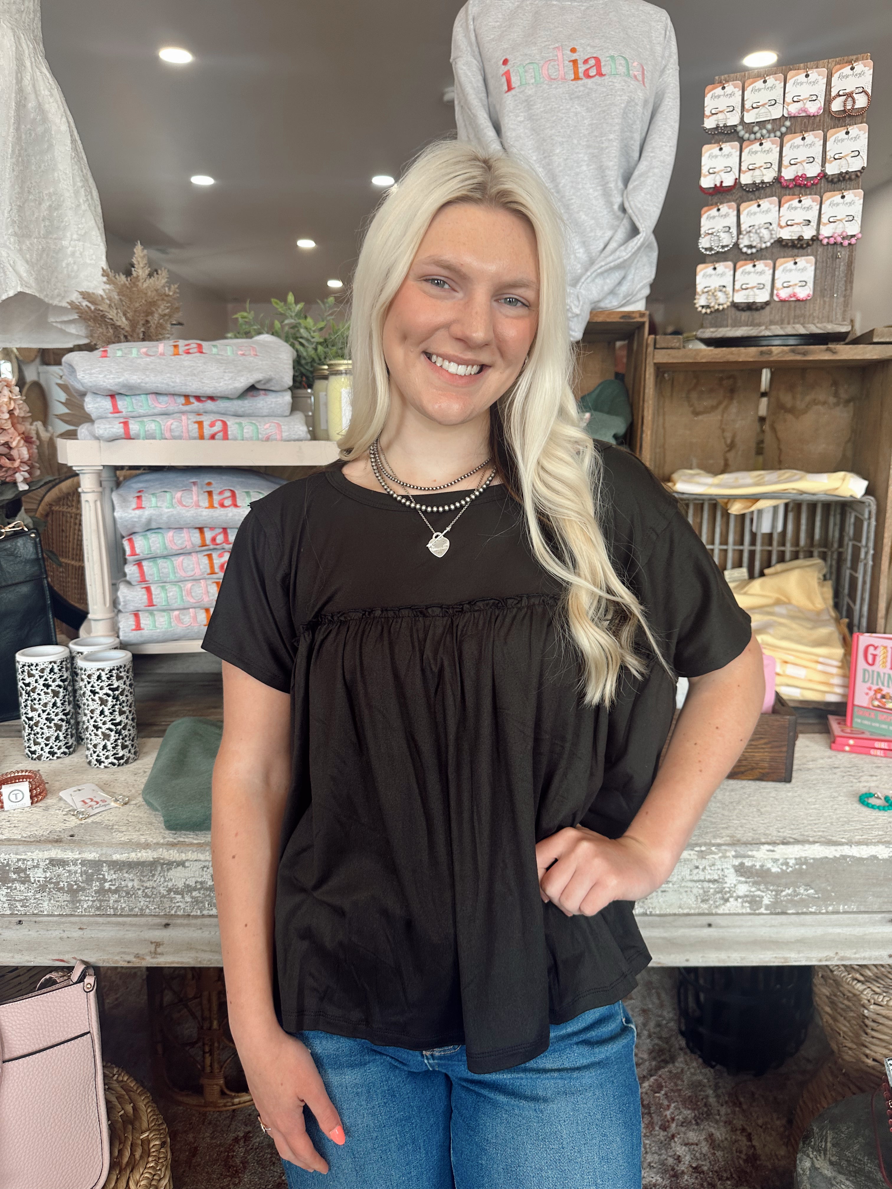 Sunday Morning Babydoll Top