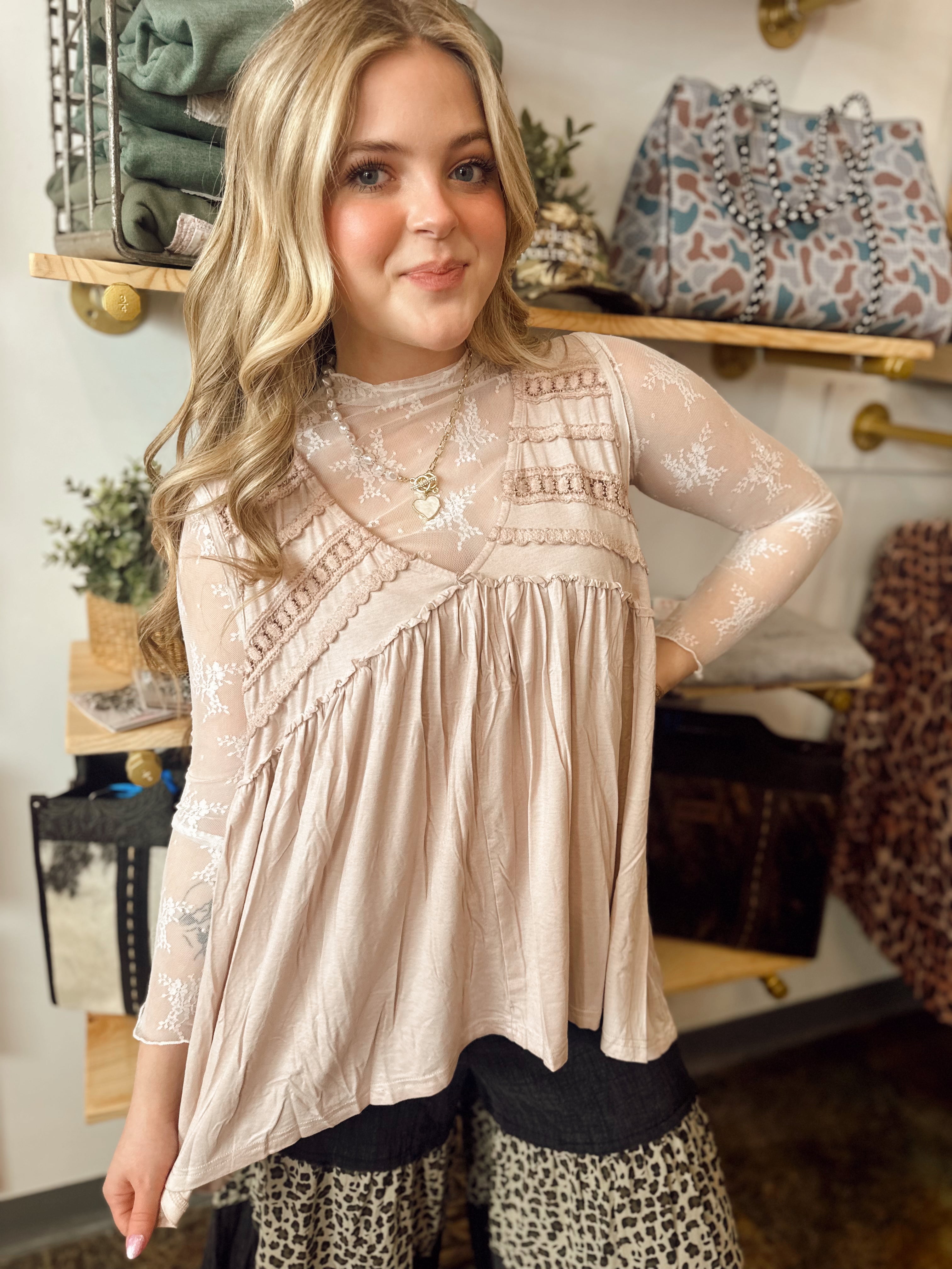 Jenny Tank Top (Pink) – B's Boutique