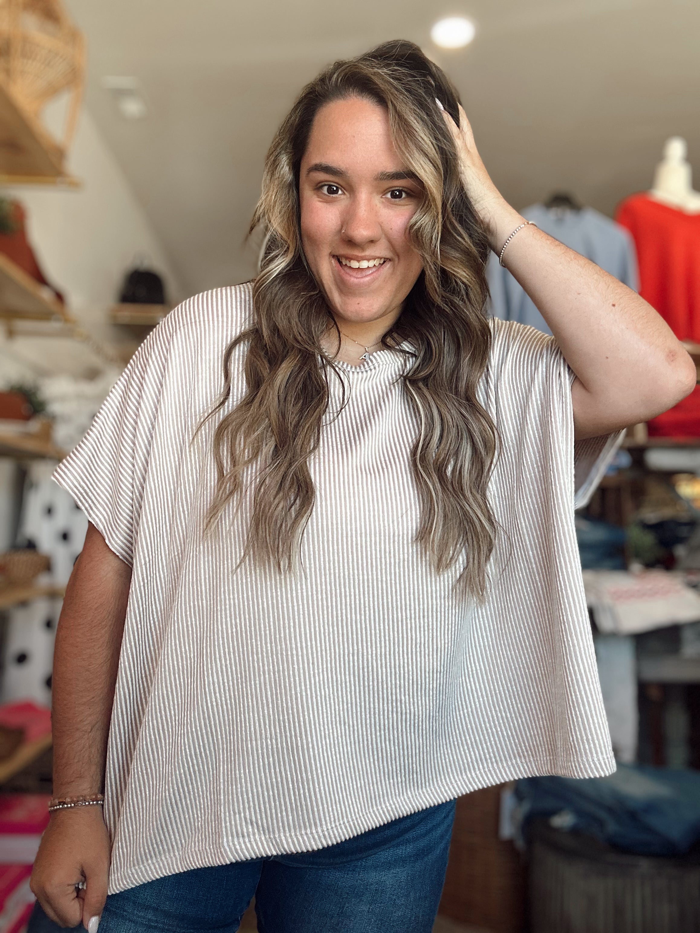 Everyday Ribbed Top (Ash Mocha)