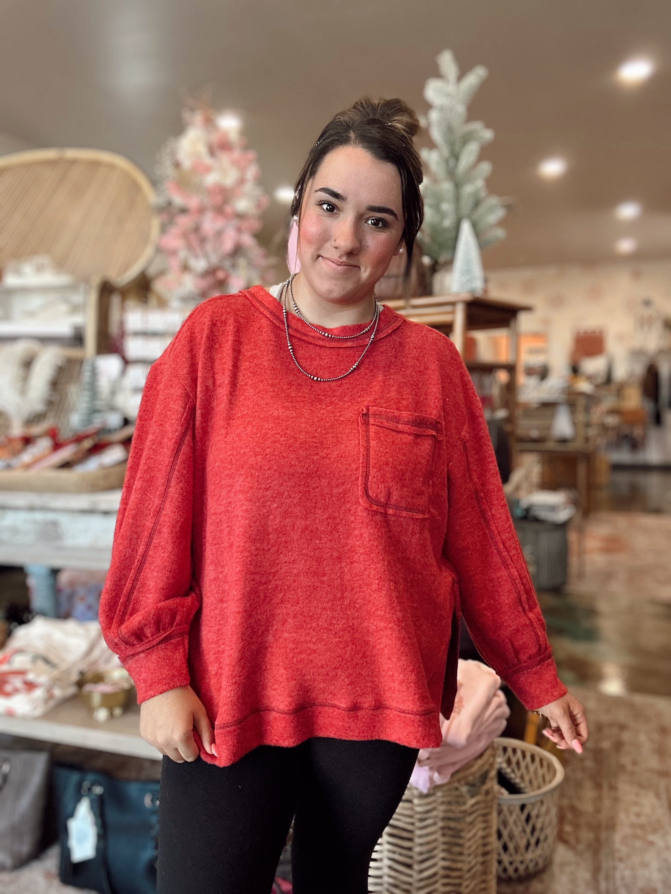 Heather Sweater (Red)