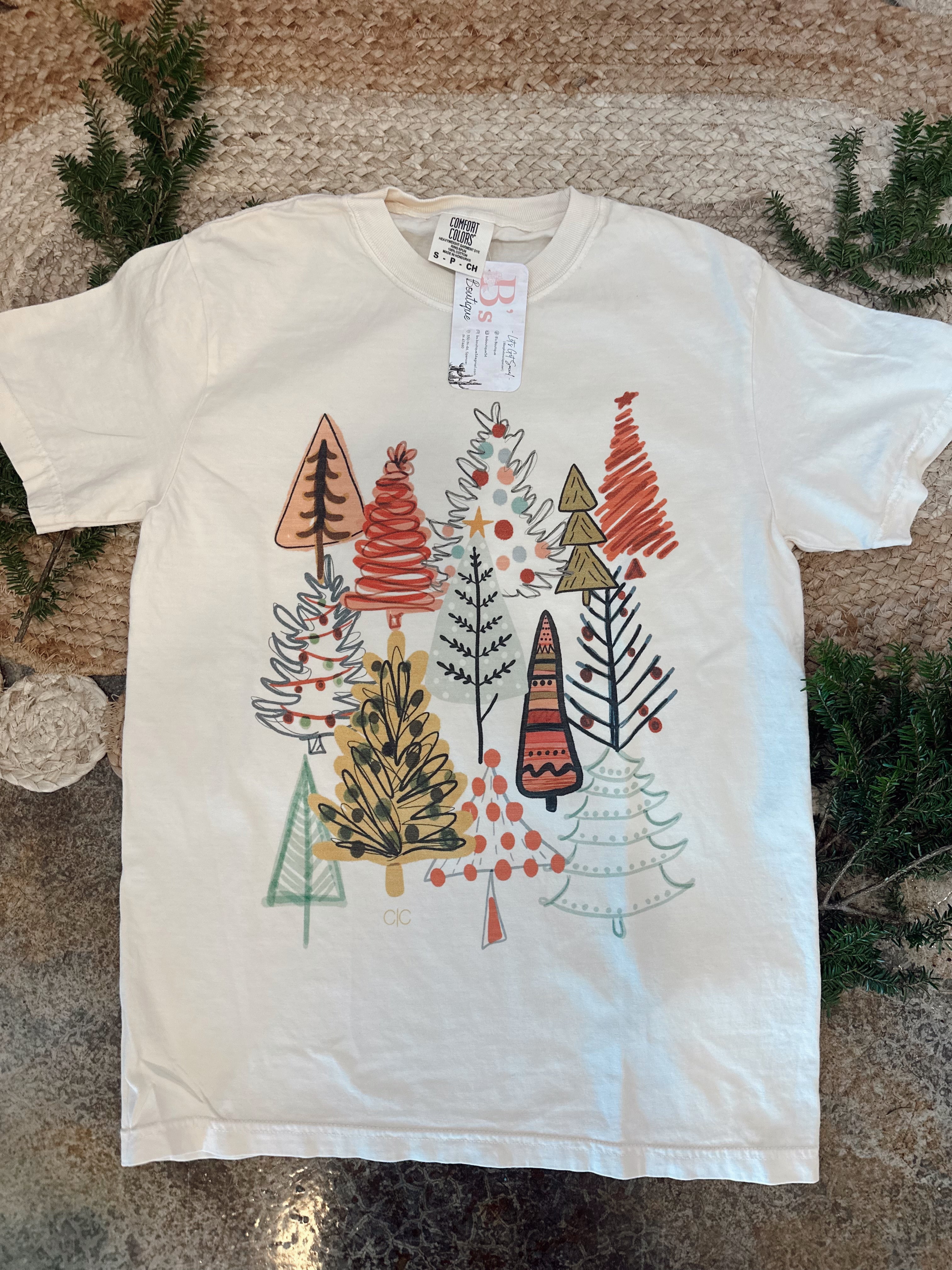 Boho Christmas Tree Farm Tee