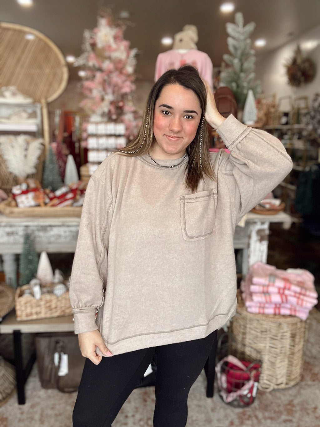 Heather Sweater (Mocha)