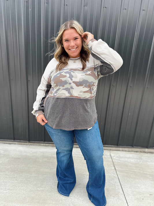 Tina Camo Top
