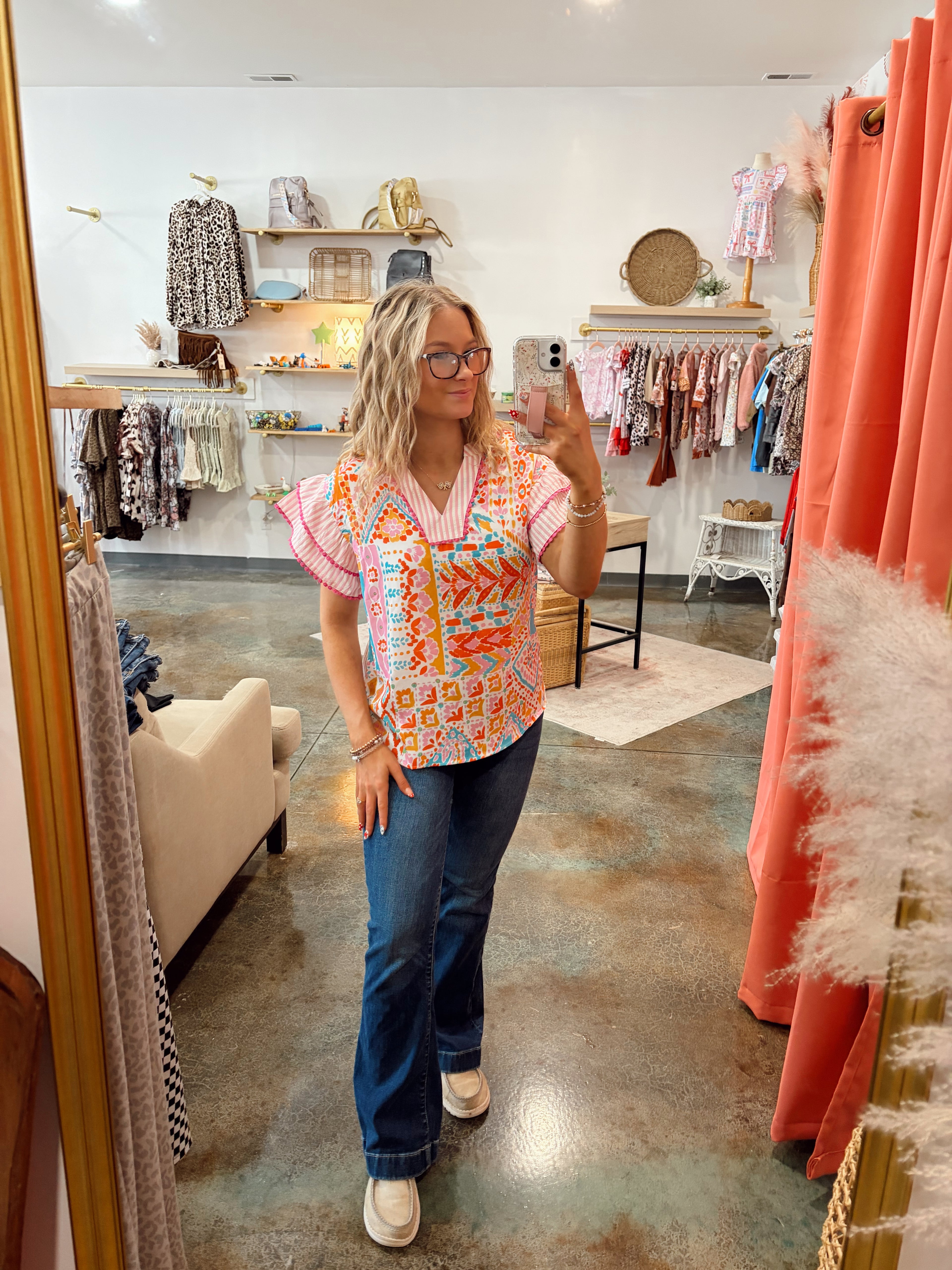 Boho Patchwork Blouse