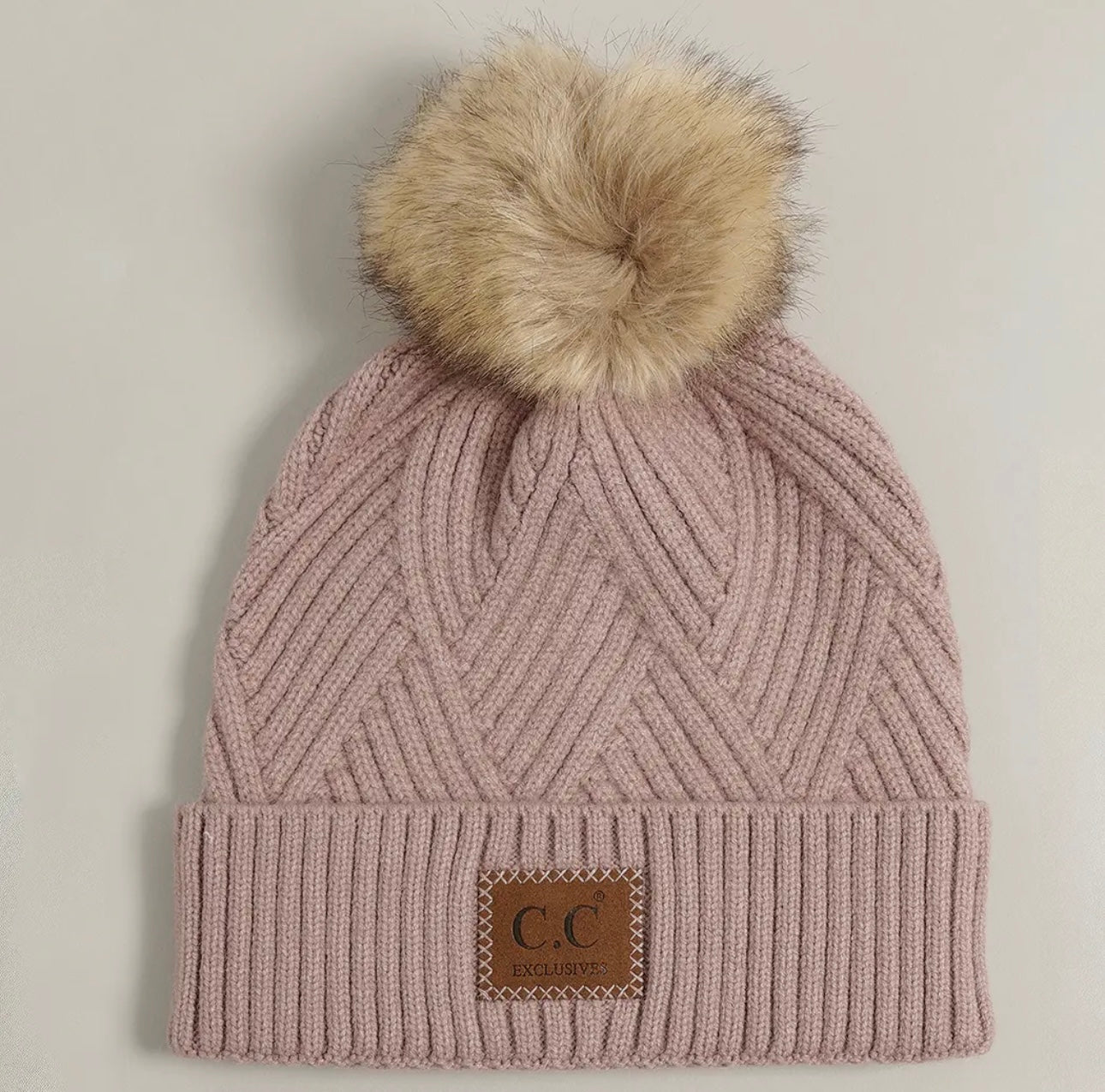 Heather Beanie w/ Pom-Pom