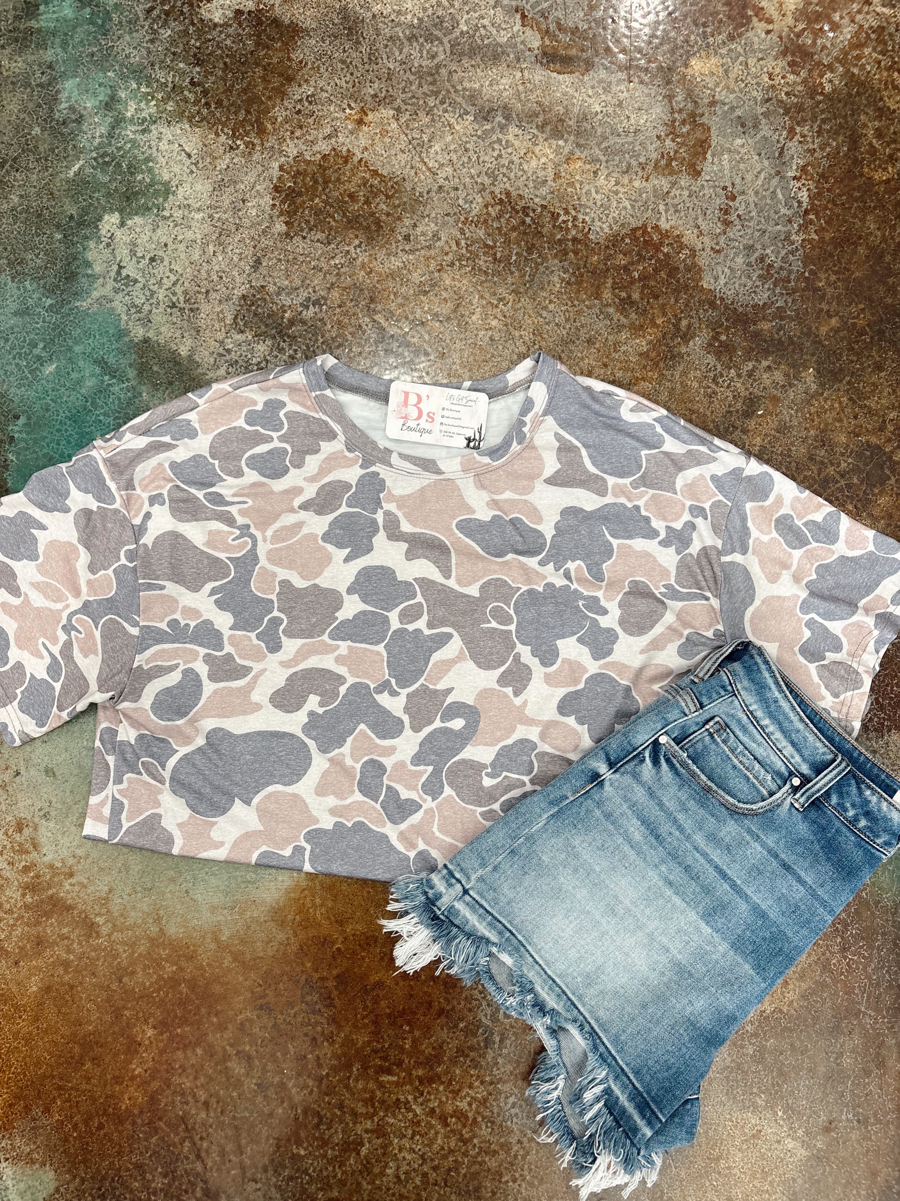Oversized Camo Tee