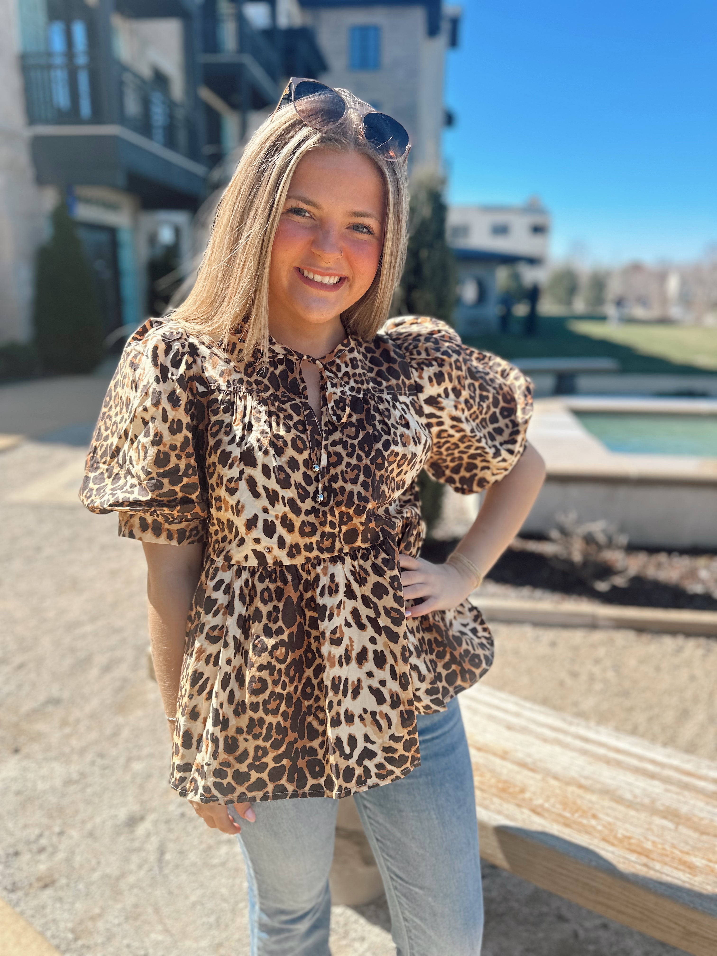 Leopard Blouse