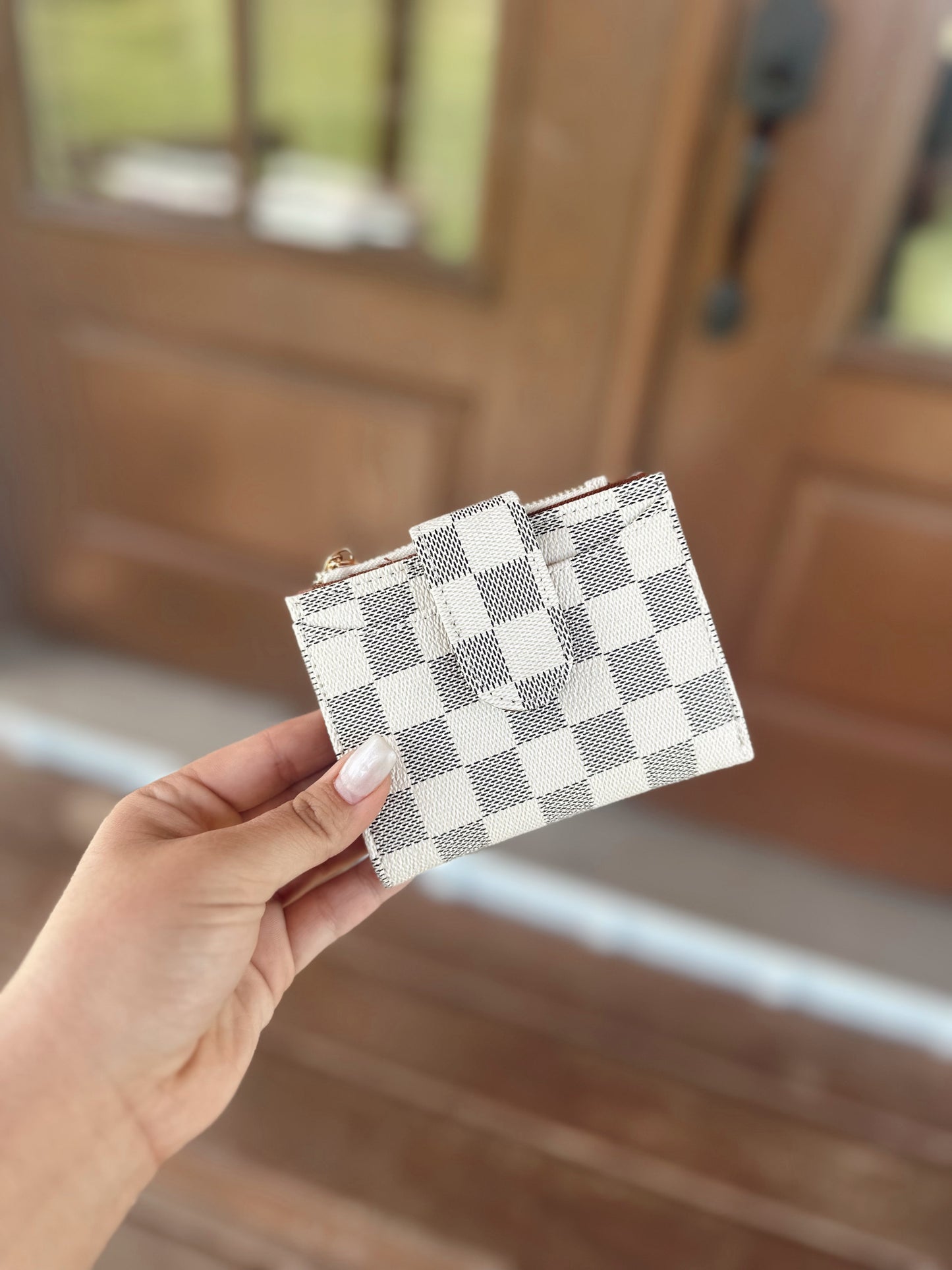 Checkered Wallet -Small