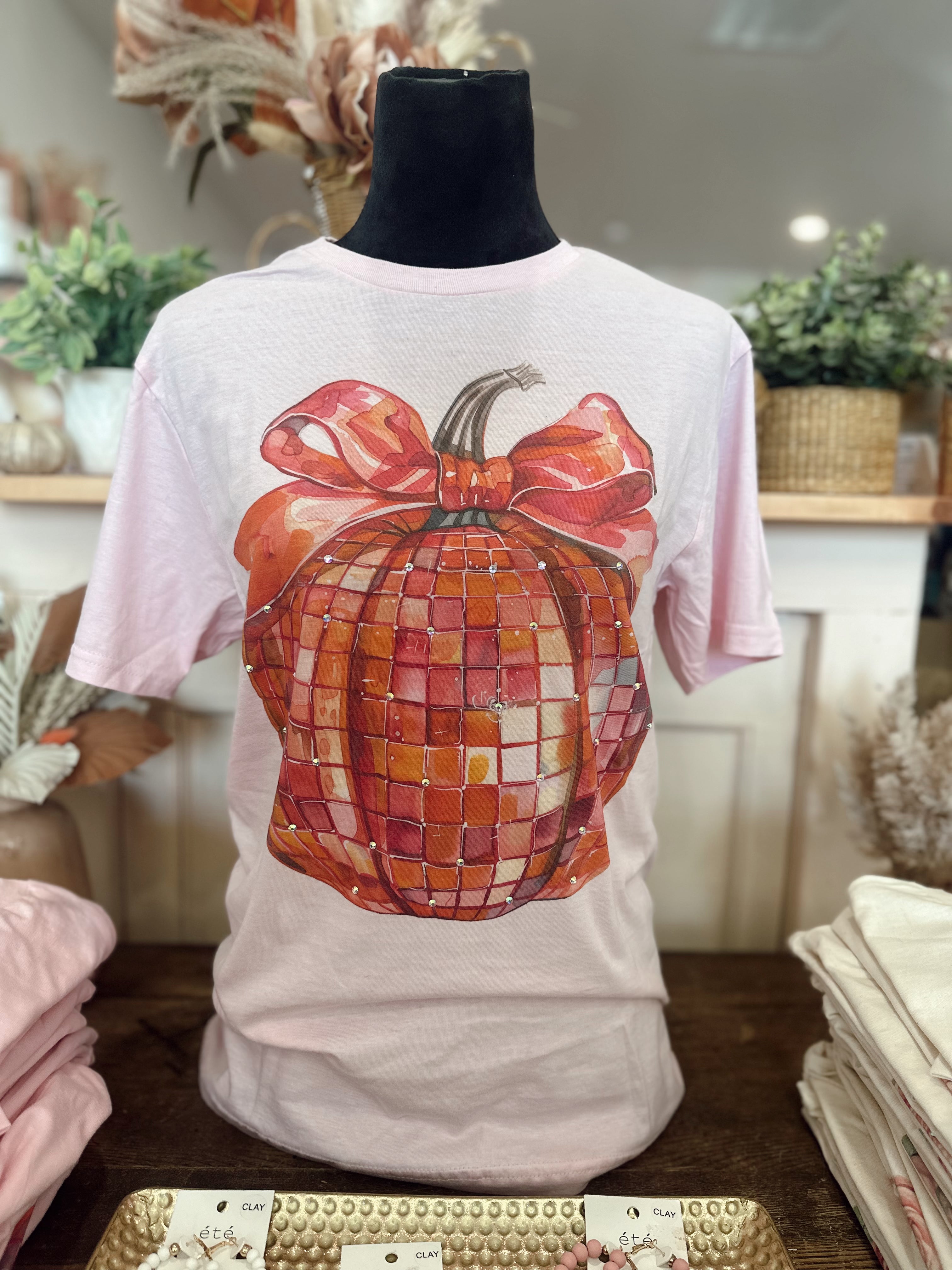 Pink Disco Pumpkin Tee