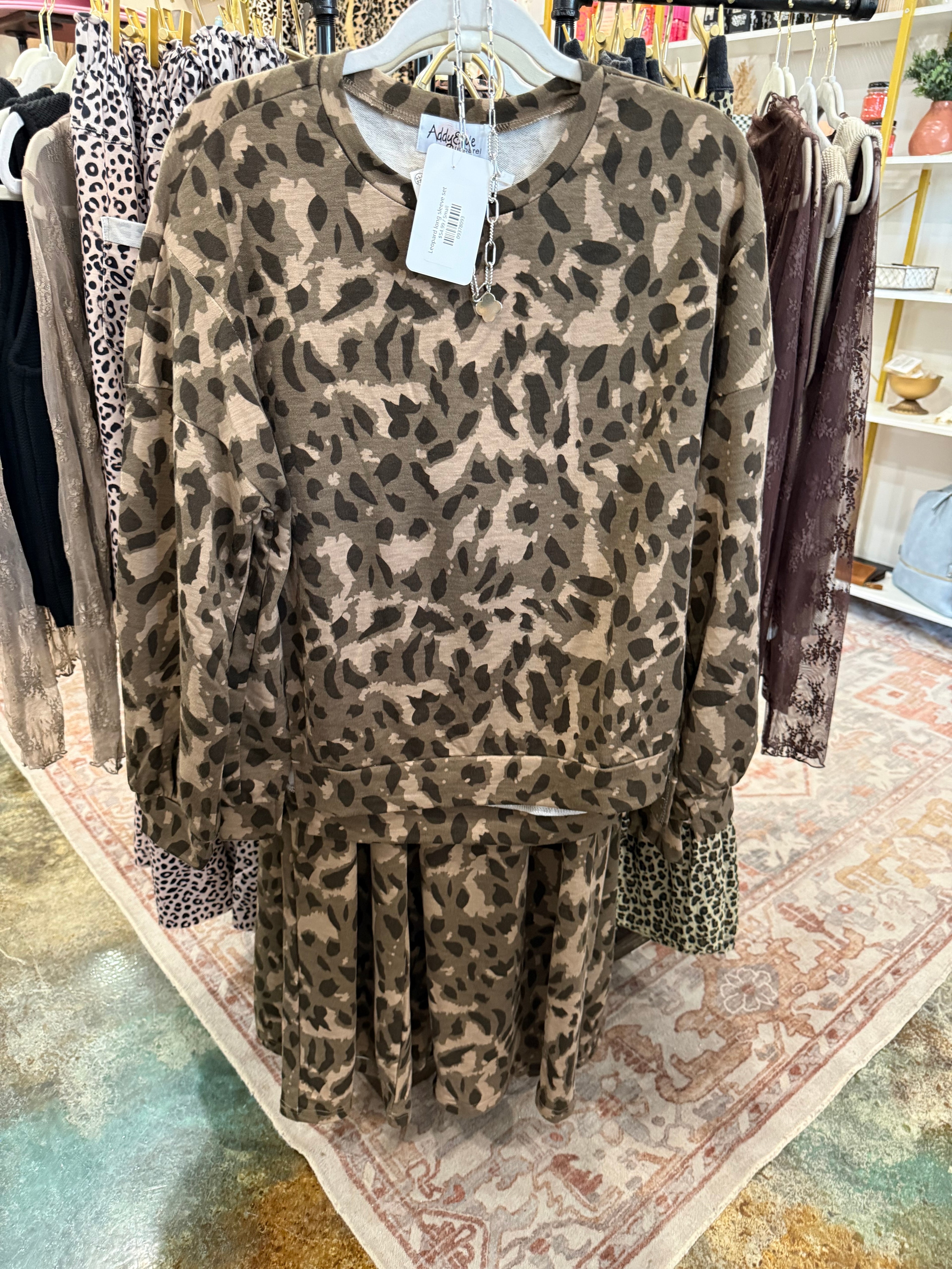 Leopard long sleeve set