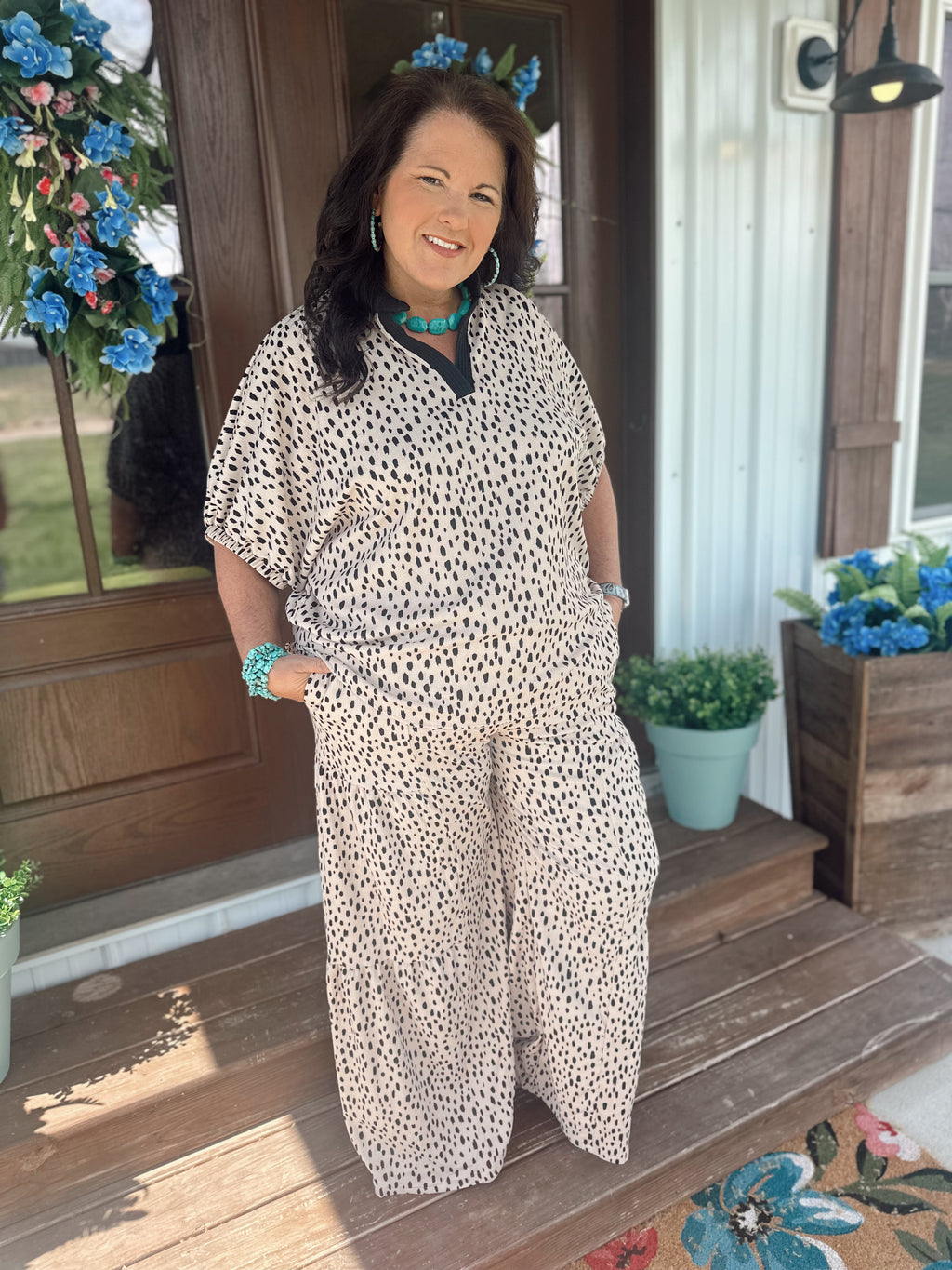 Amanda Leopard Blouse
