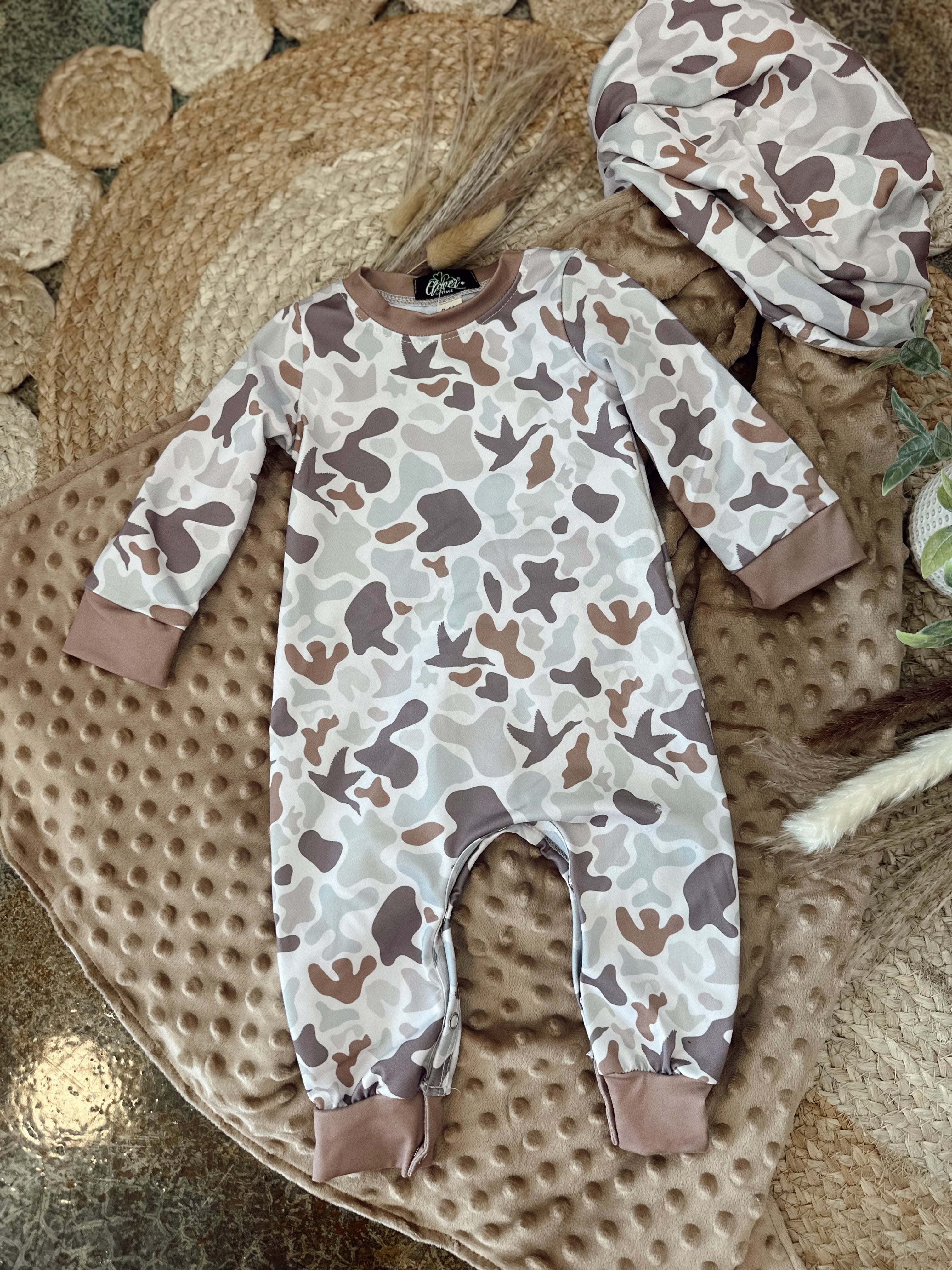 Bottom Land Camo Romper