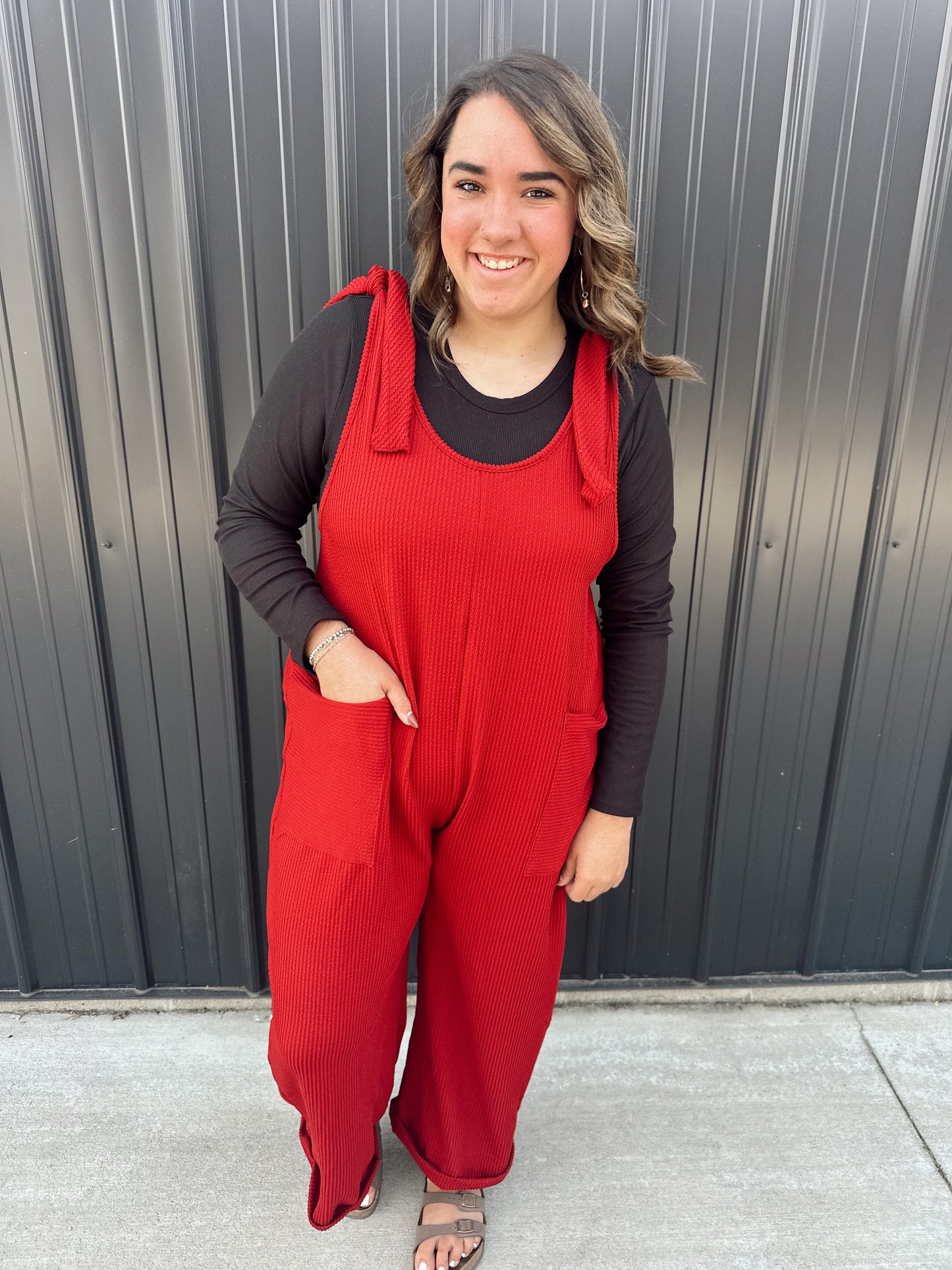 Burgundy Romper
