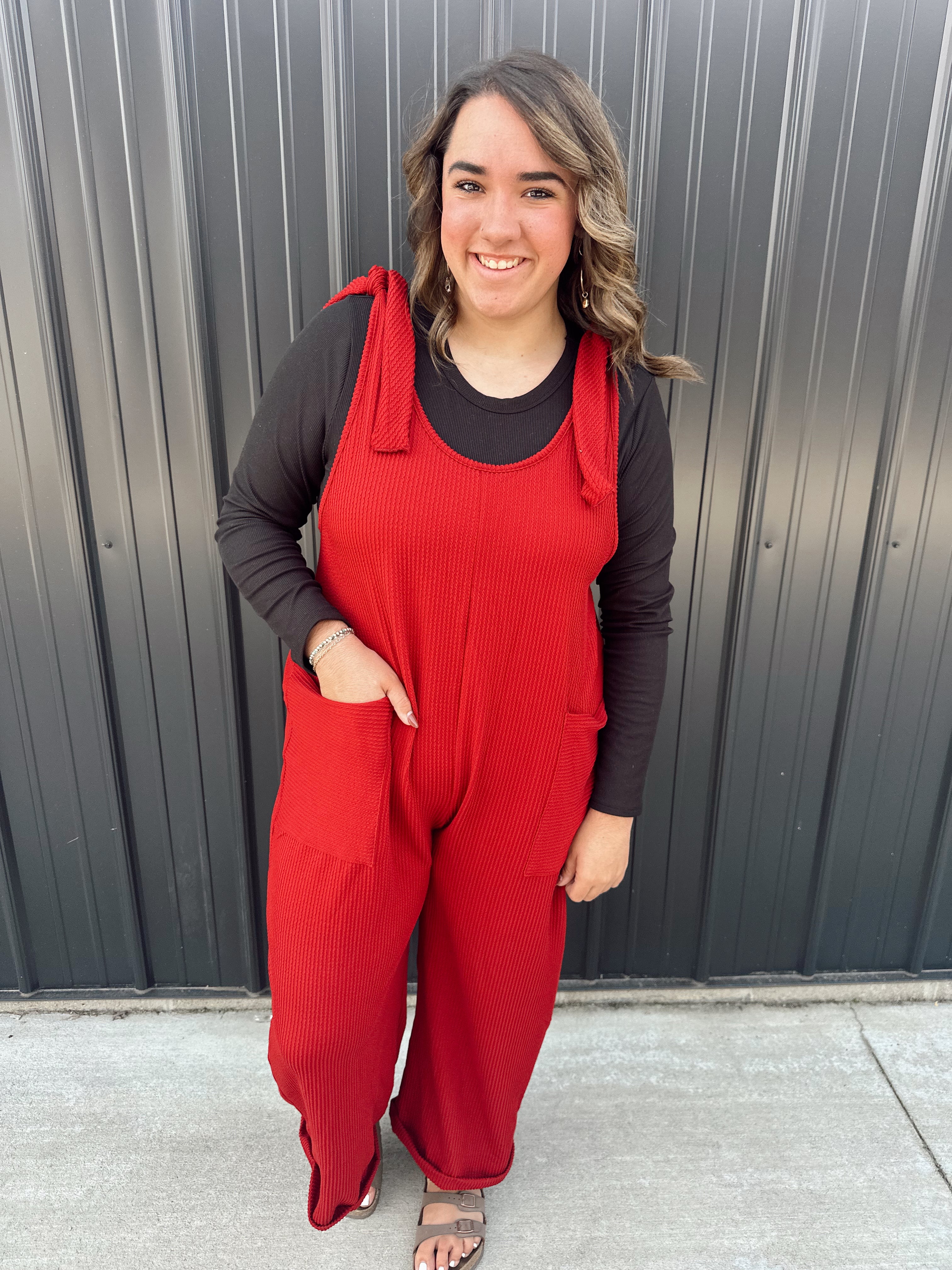 Burgundy Romper