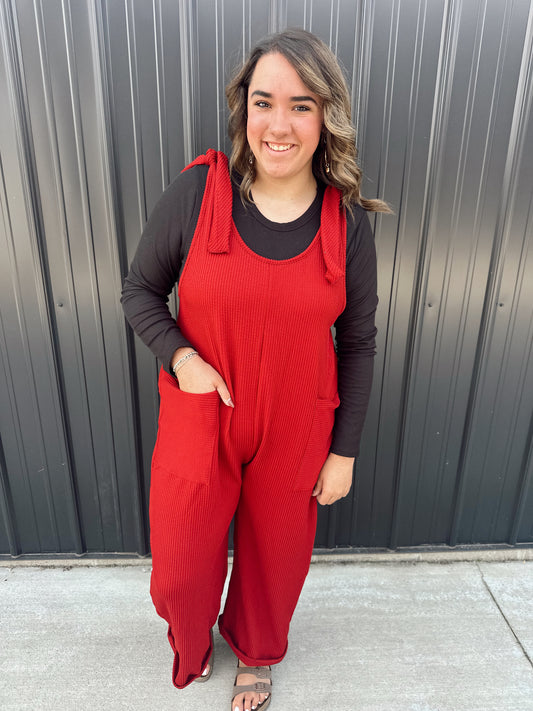 Burgundy Romper