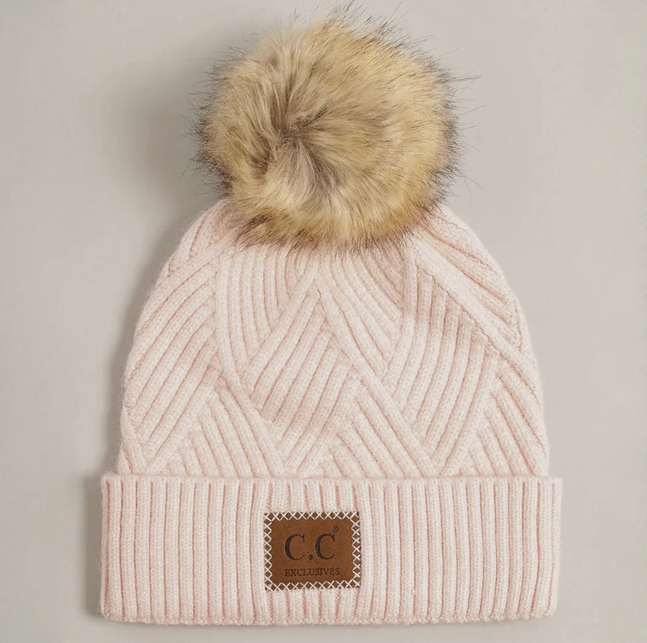 Heather Beanie w/ Pom-Pom