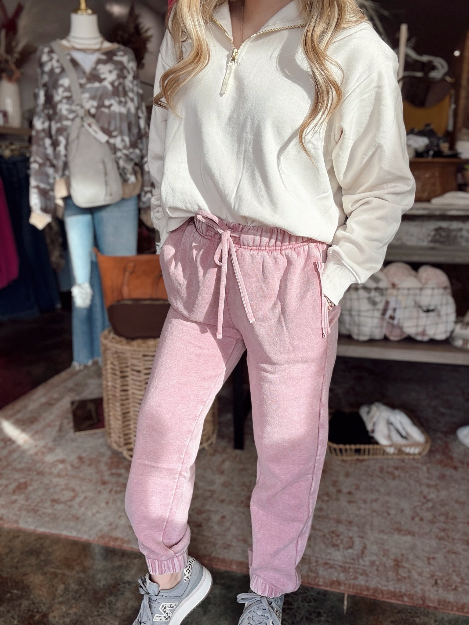 Lillie Sweatpants (Dusty Rose)