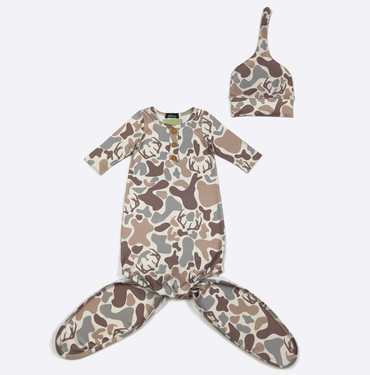 Antler Camo Knotted Gown