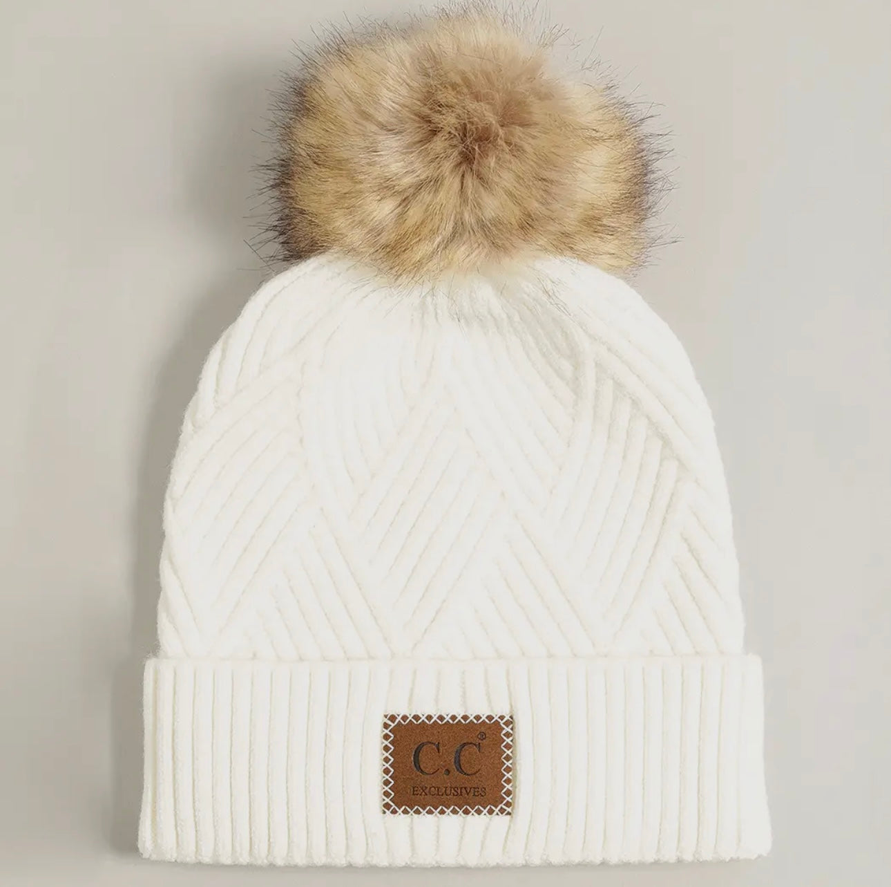 Heather Beanie w/ Pom-Pom