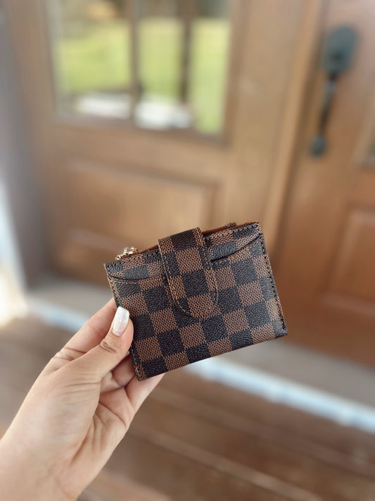 Checkered Wallet -Small