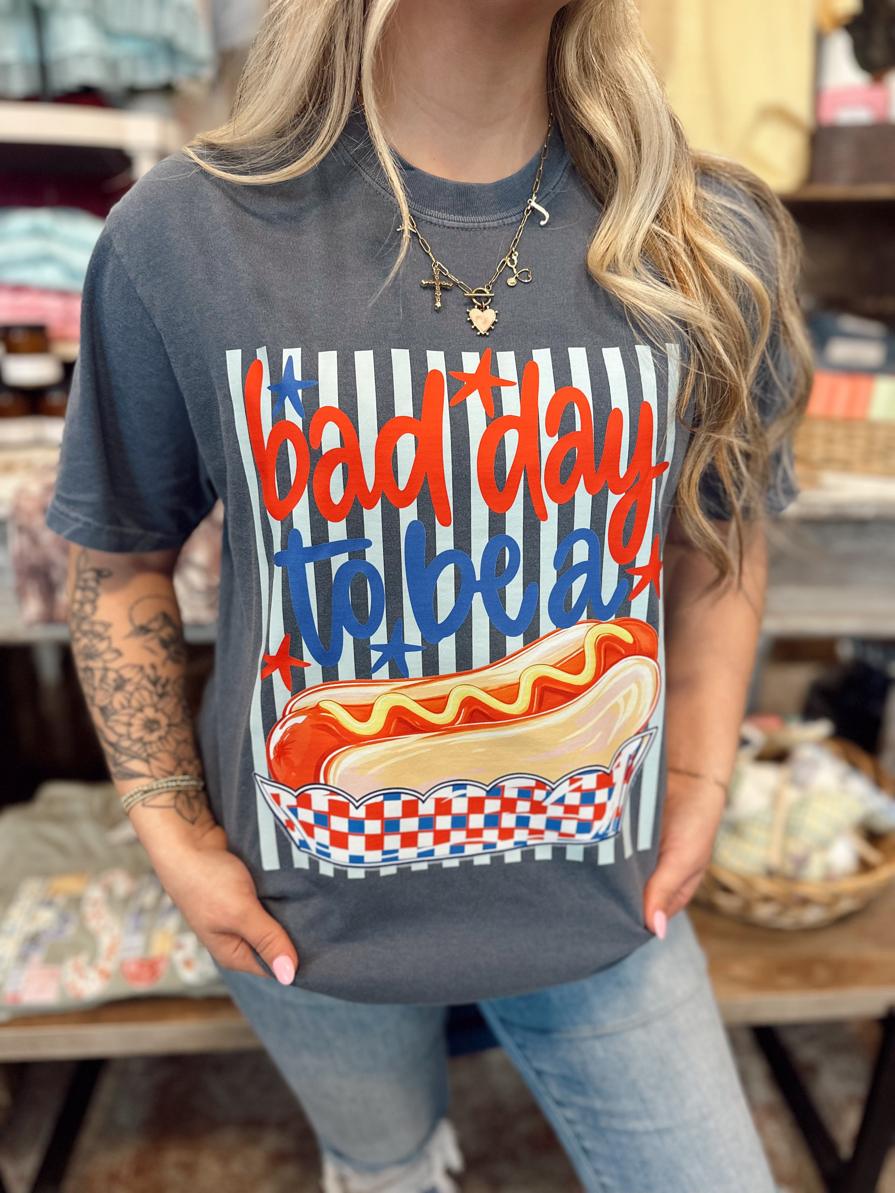 Bad Day to Be A Hotdog Tee