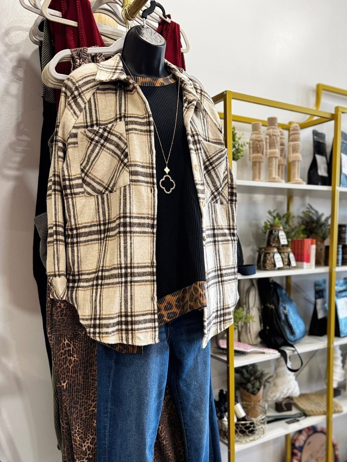 Honey Flannel Shacket