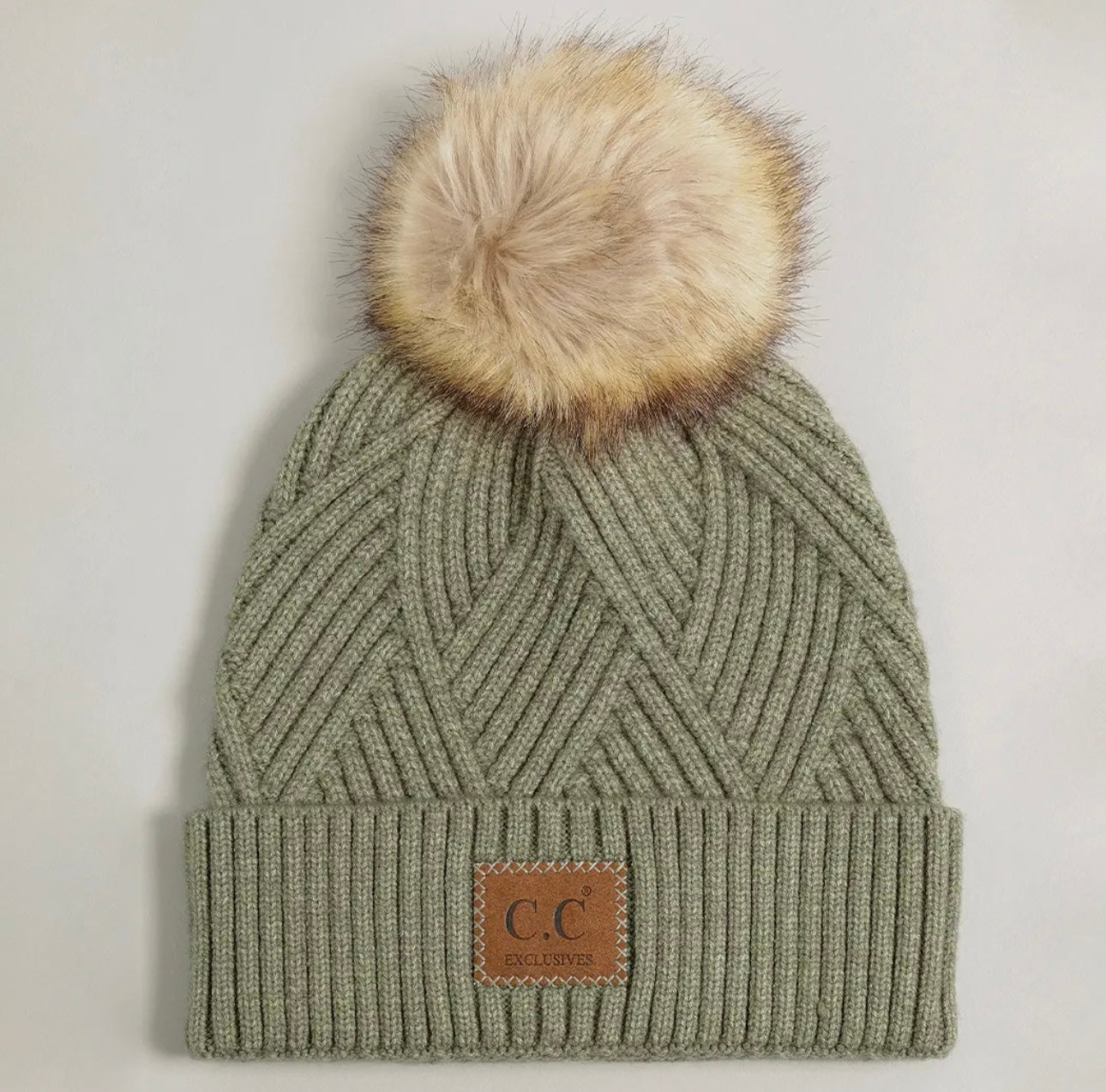 Heather Beanie w/ Pom-Pom