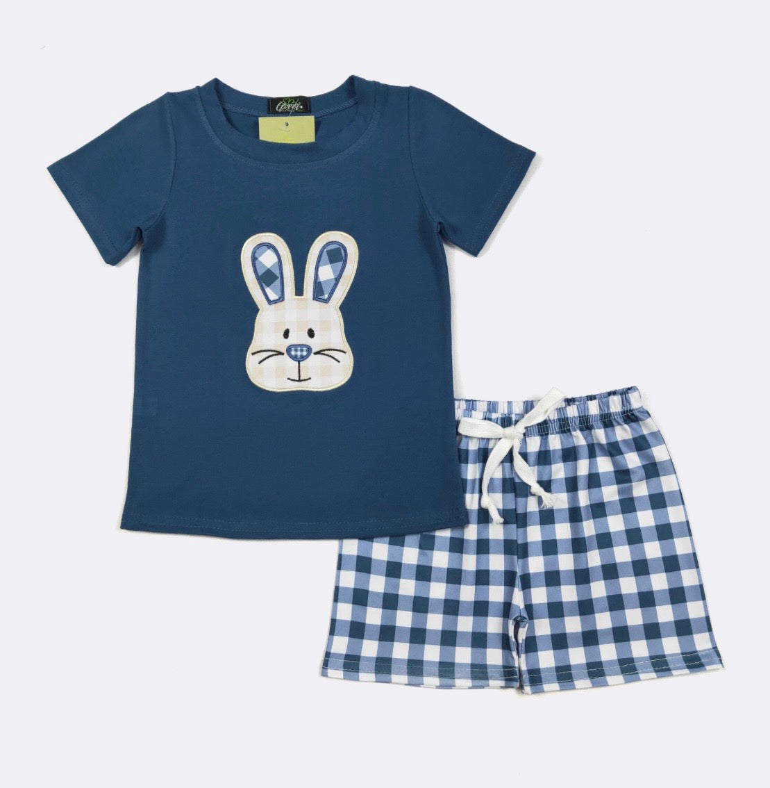 Gingham Bunny Boy Set