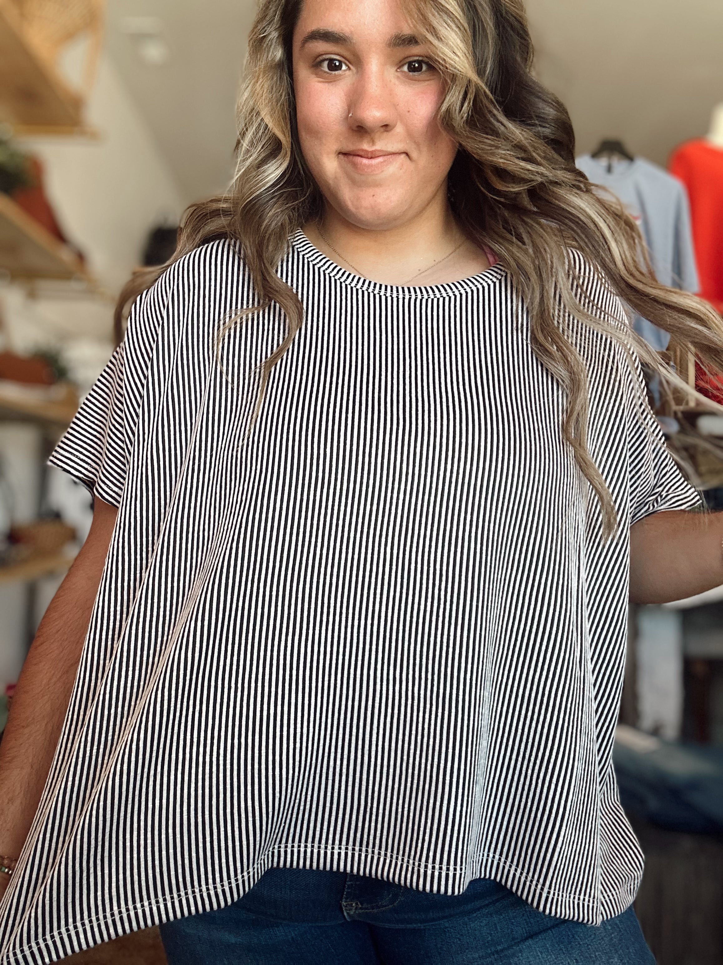 Everyday Ribbed Top (Black)