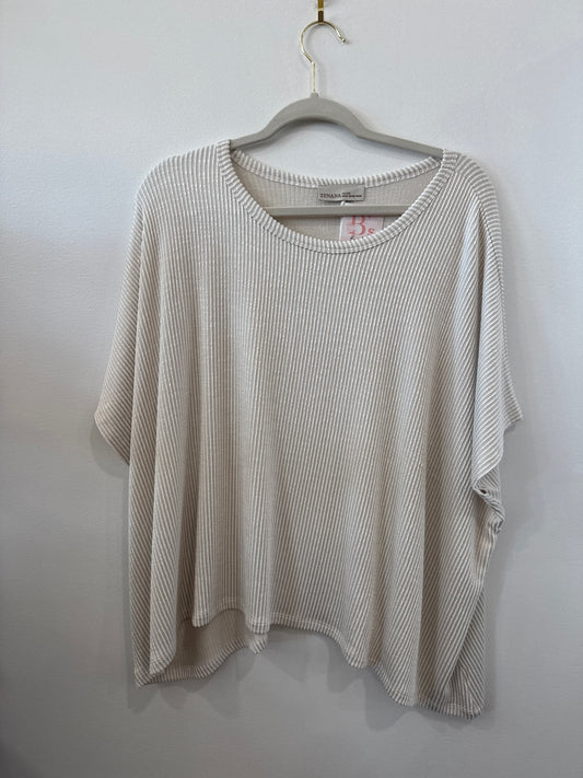Everyday Ribbed Tee (Ivory)