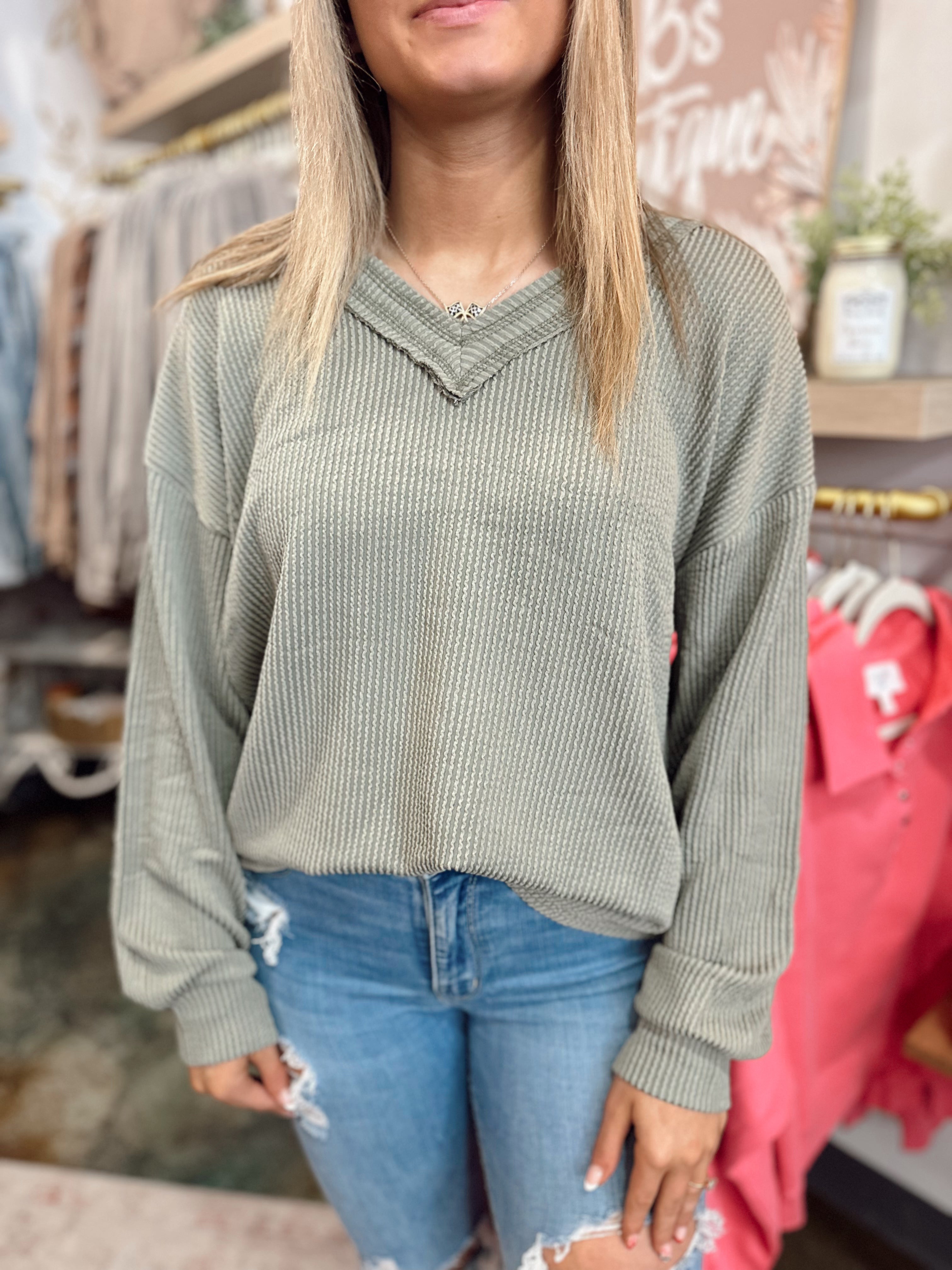 Basic Everyday Top (Olive)
