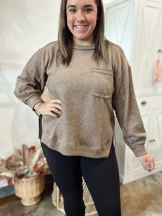 Heather Sweater (Mocha)
