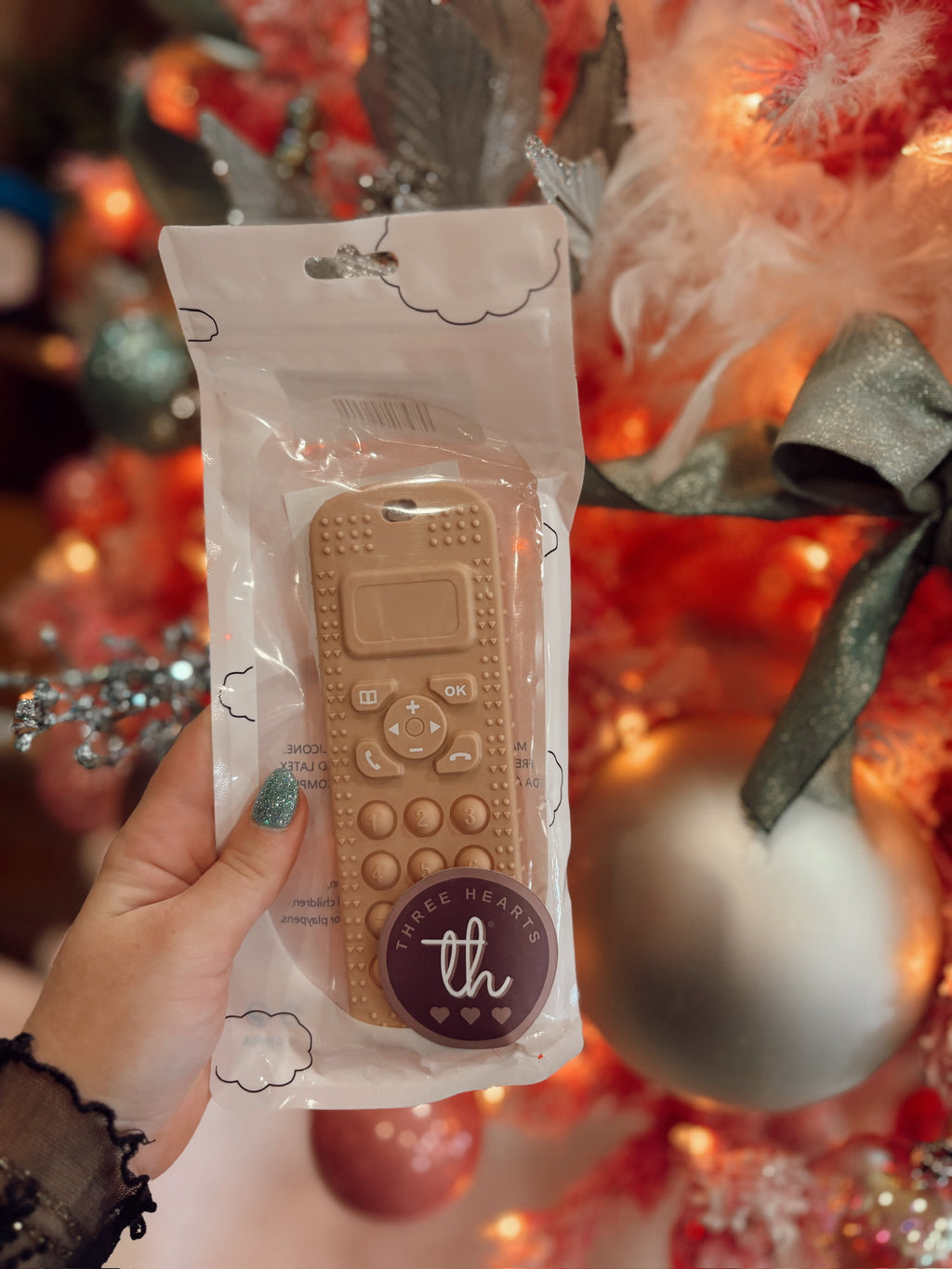 Telephone Silicone Pop-it Teether